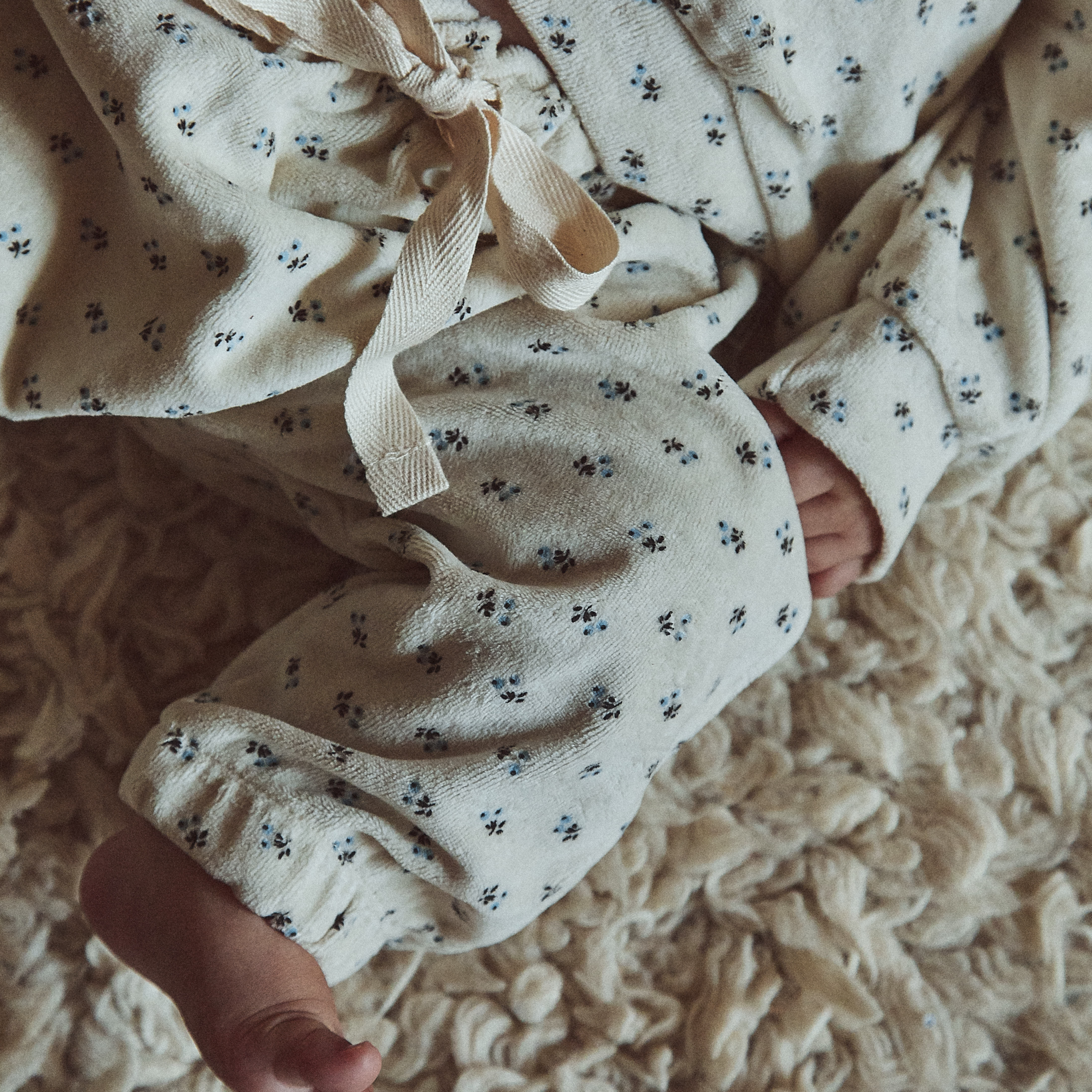 Poudre Organic PANTALON CANNELLE VELOURS Hors Saison Blue Surf