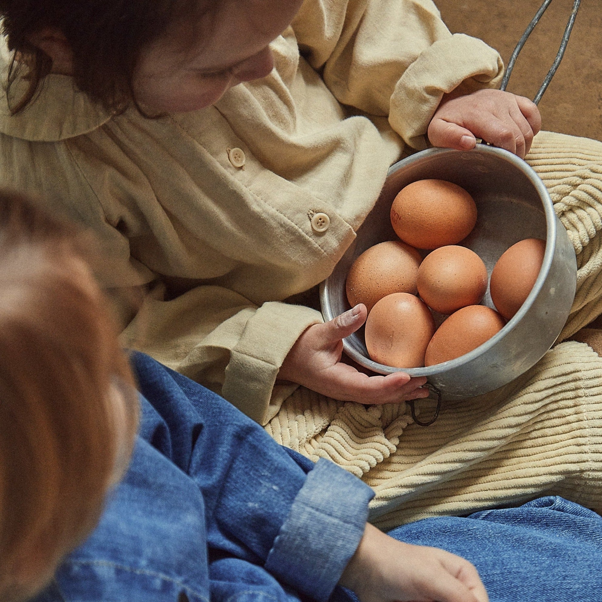 Poudre Organic PANTALON POMELOS VELOURS CÔTELÉ Biscotti