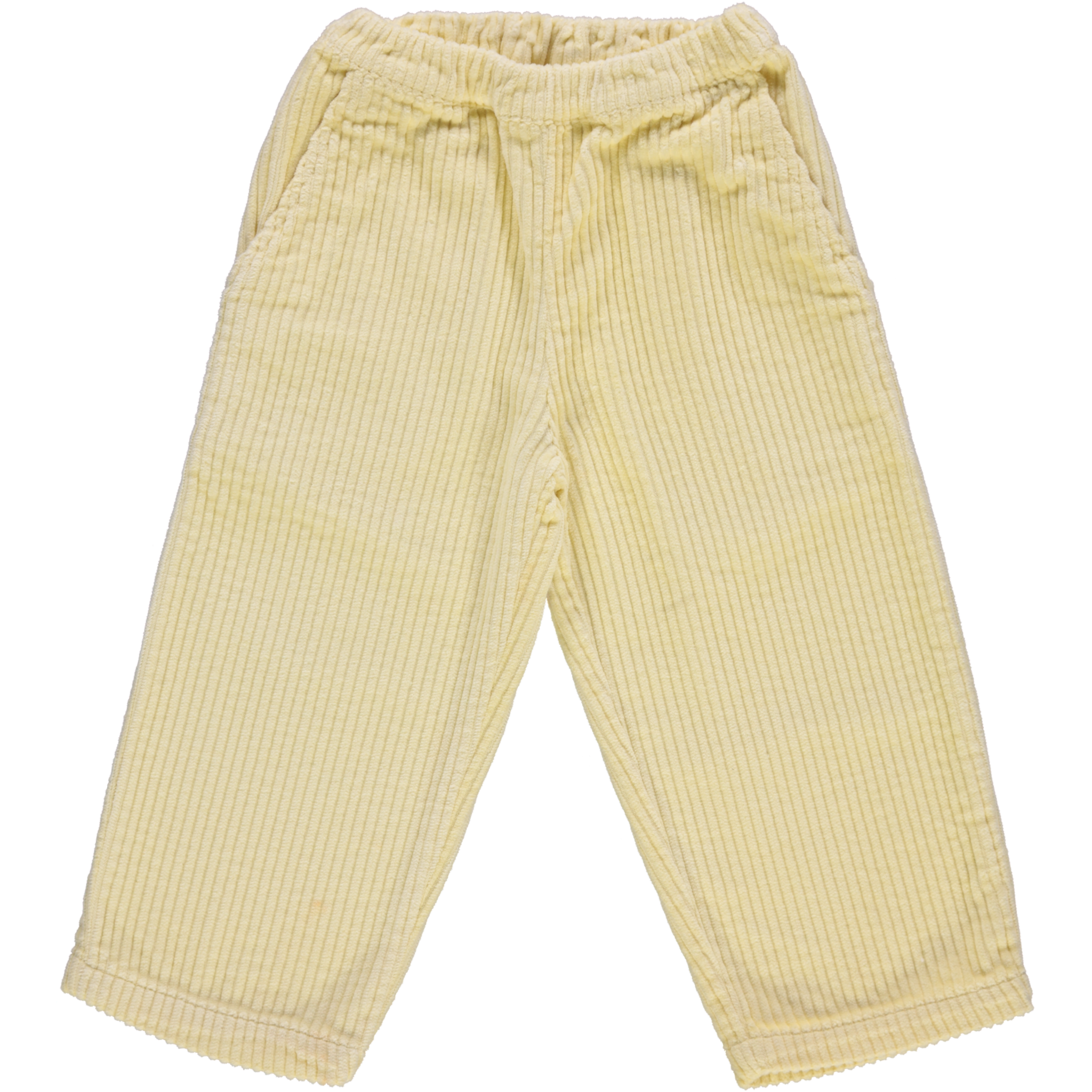 poudre organic PANTALON POMELOS VELOURS CÔTELÉ Pastel Yellow