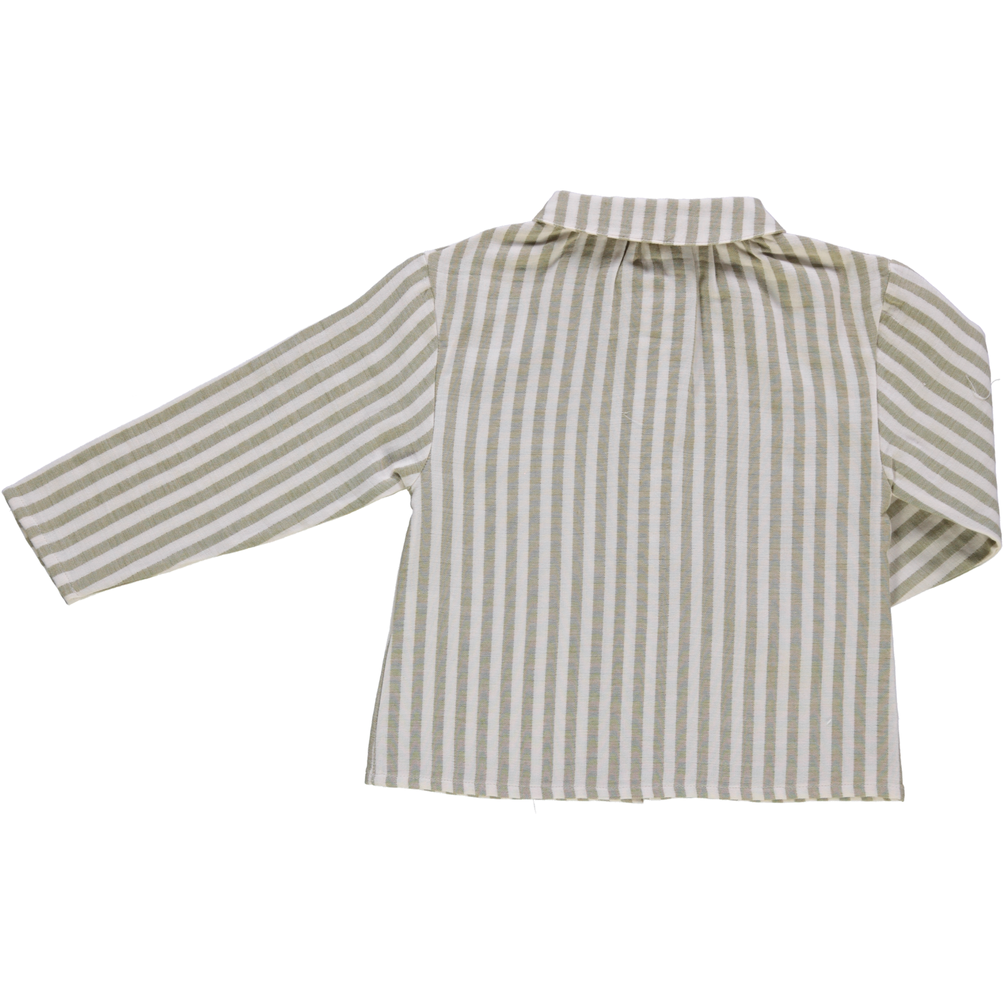 Poudre Organic BLOUSE BAMBOU Rayures Green Moss