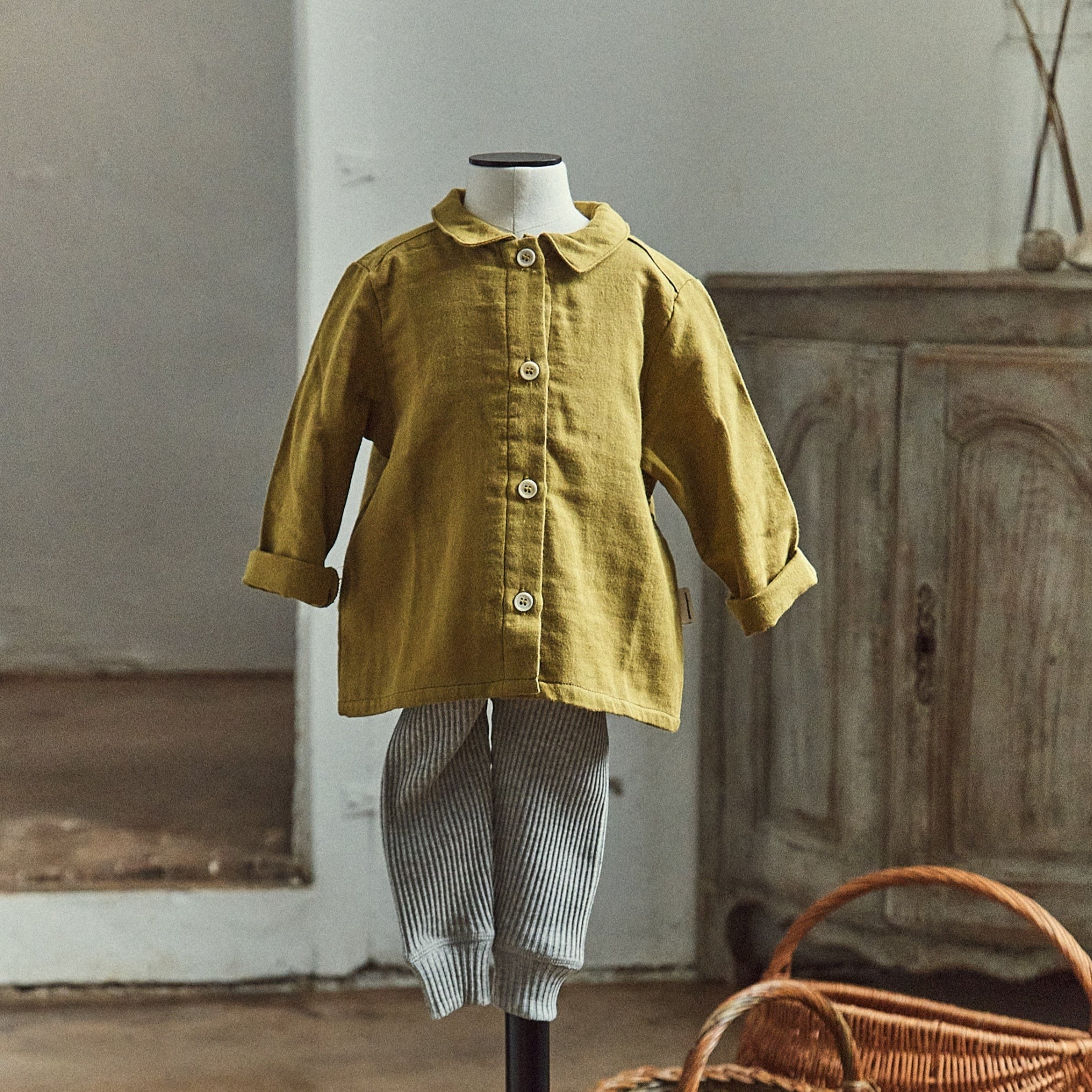 Poudre Organic BLOUSE BELLADONE Green Moss