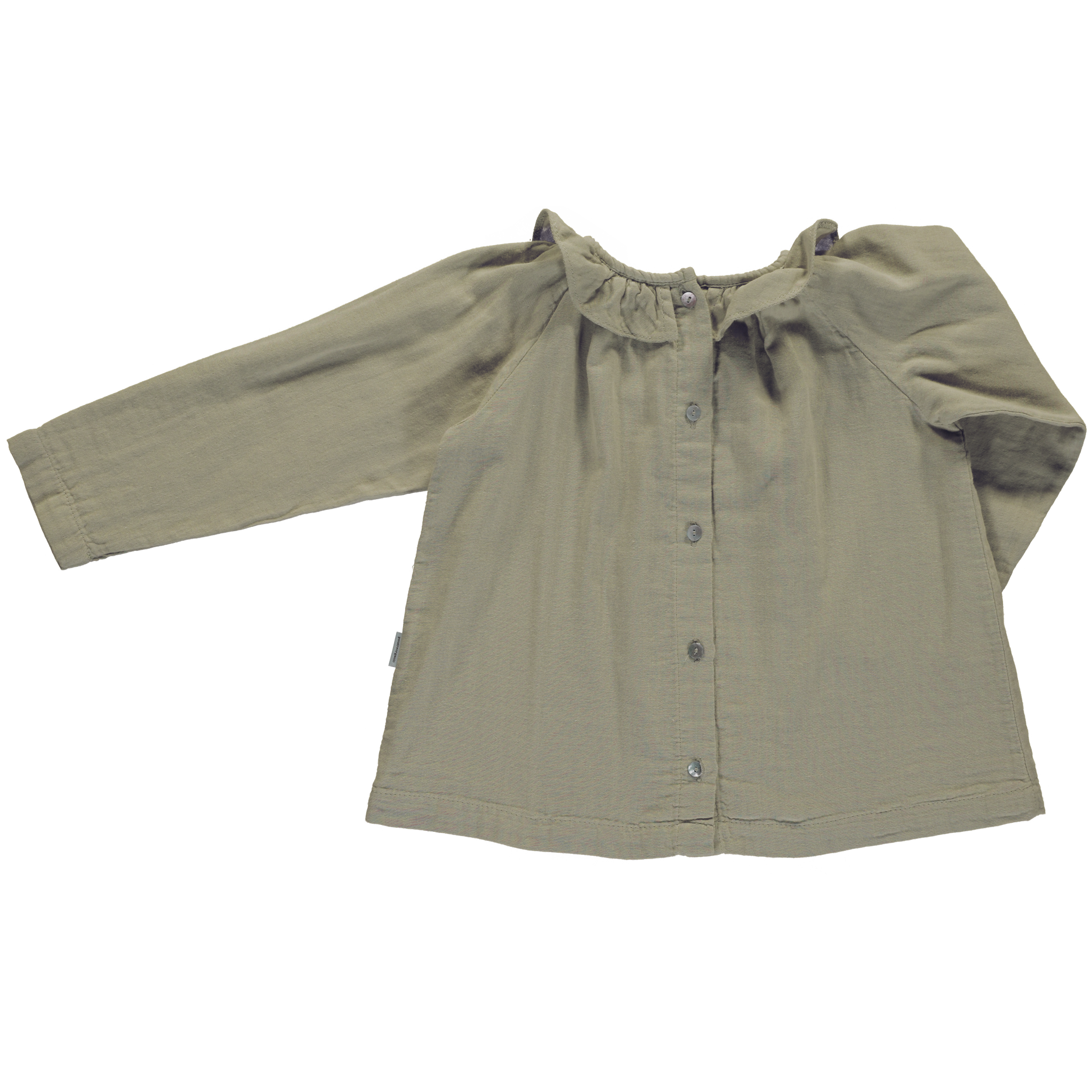 Poudre Organic BLOUSE CHARME Olive Gray