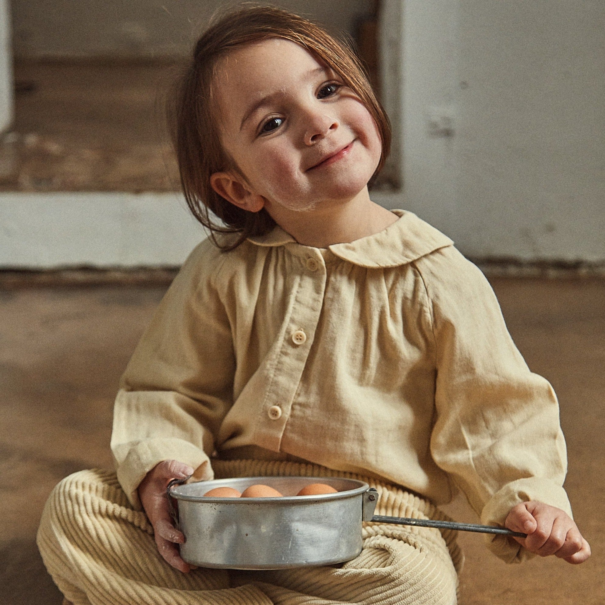 Poudre Organic BLOUSE FLEUR Biscotti