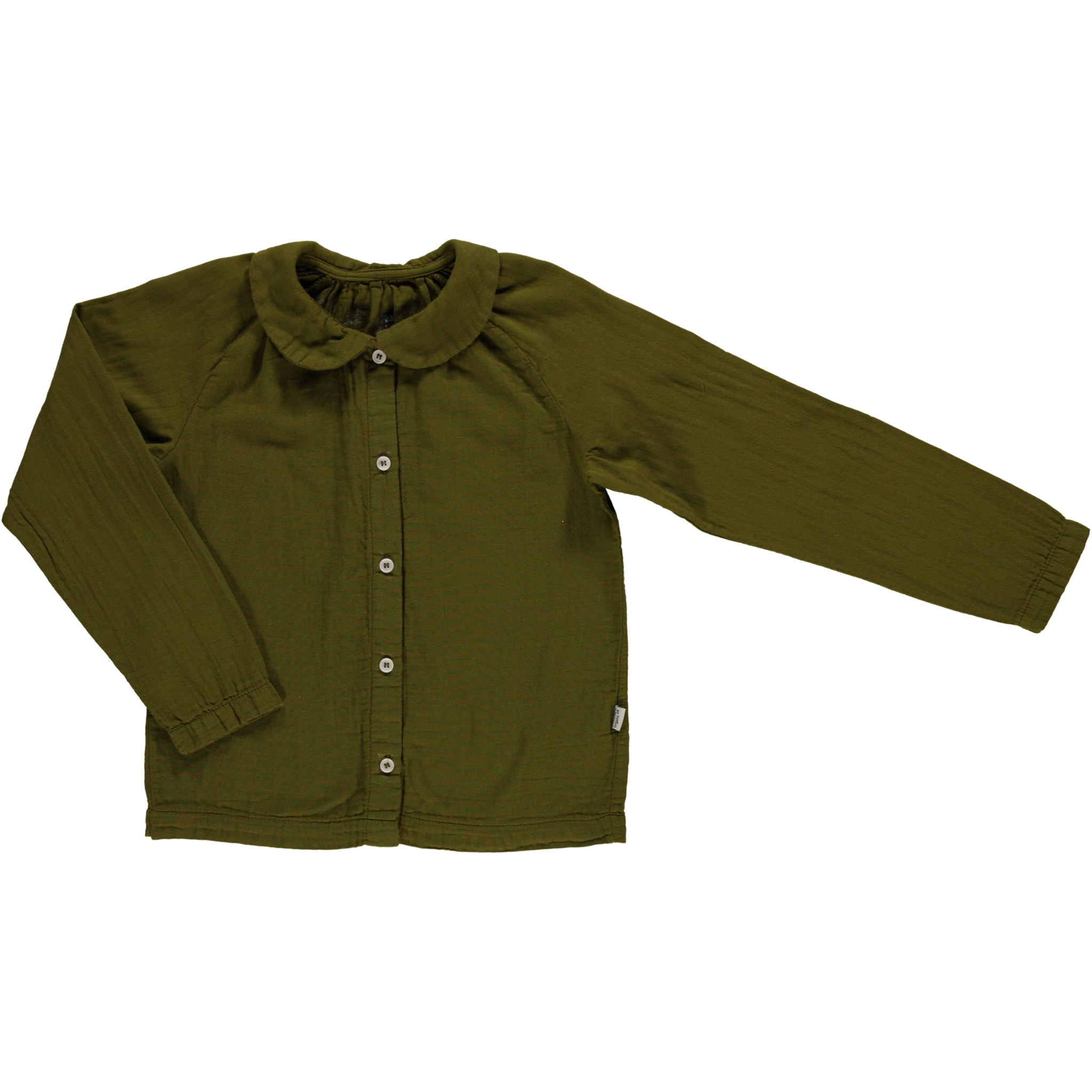 Poudre Organic BLOUSE FLEUR Fir Green