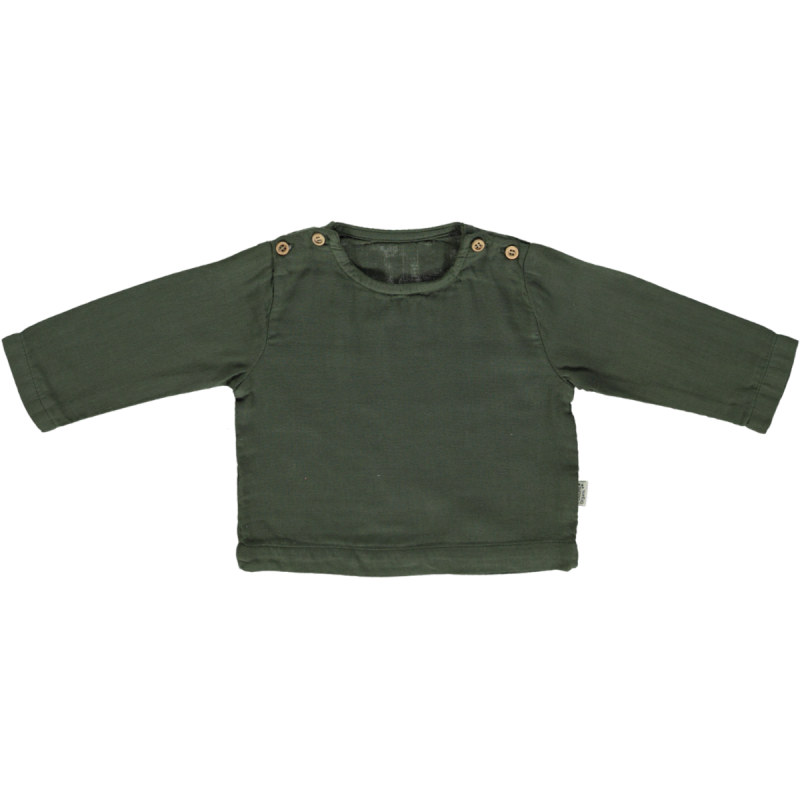 poudre organic BLOUSE HOUBLON Forest Green