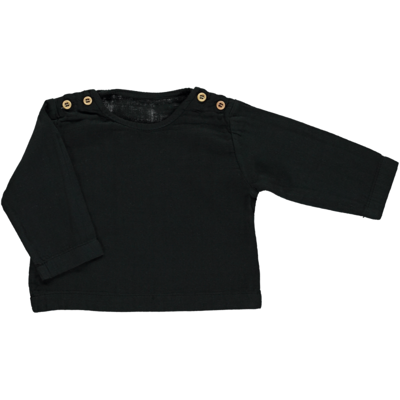 poudre organic BLOUSE HOUBLON Pirate Black