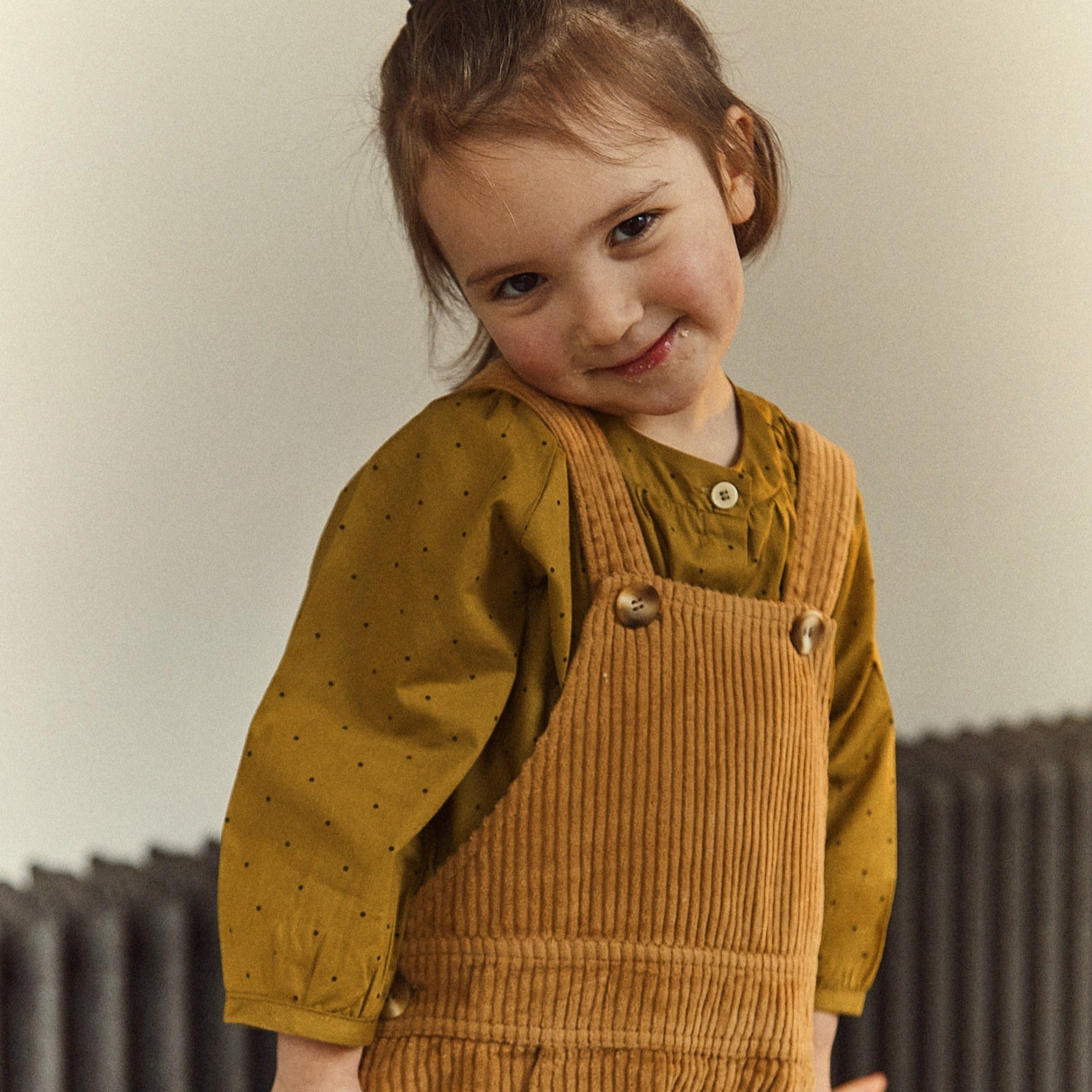 Poudre Organic BLOUSE PECAN Points Green Moss