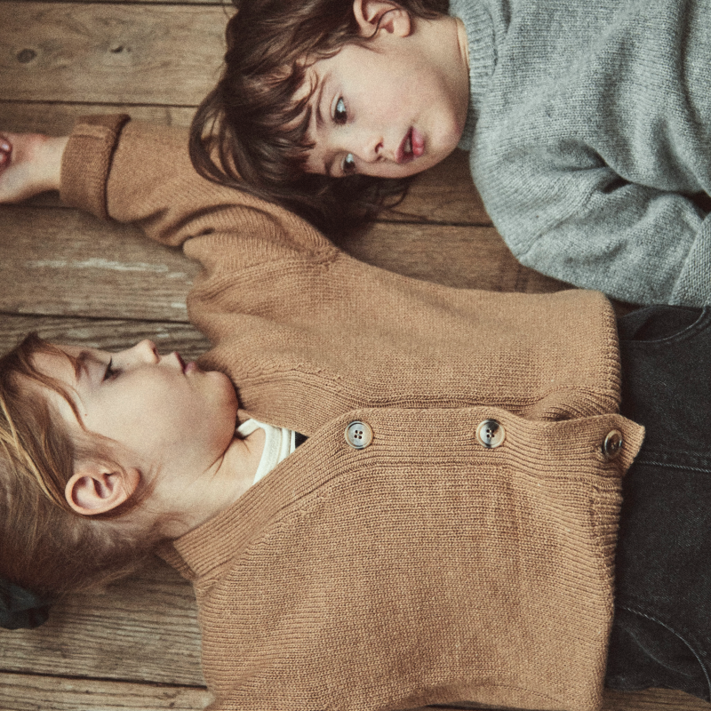 Poudre Organic CARDIGAN ACACIA Camel