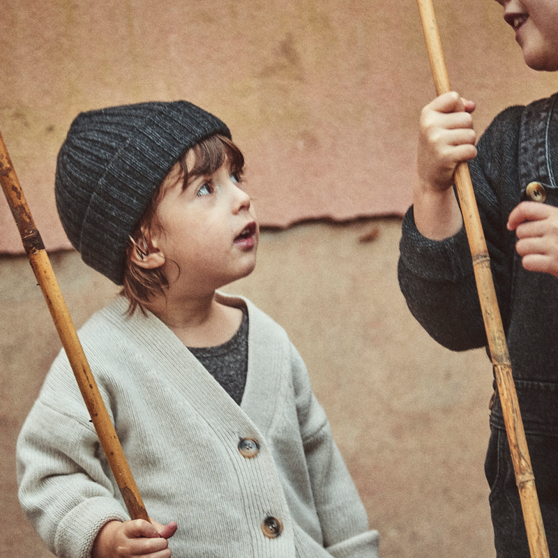Poudre Organic CARDIGAN ACACIA Écru