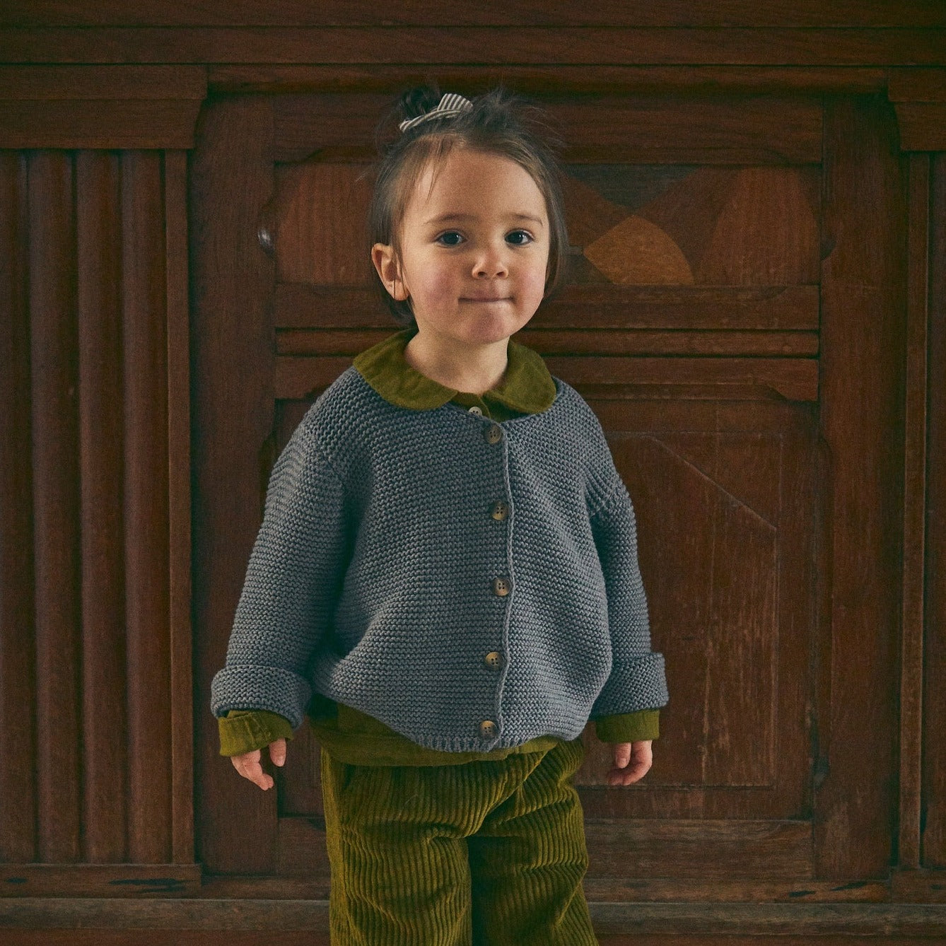 Poudre Organic CARDIGAN ASTER Anthracite