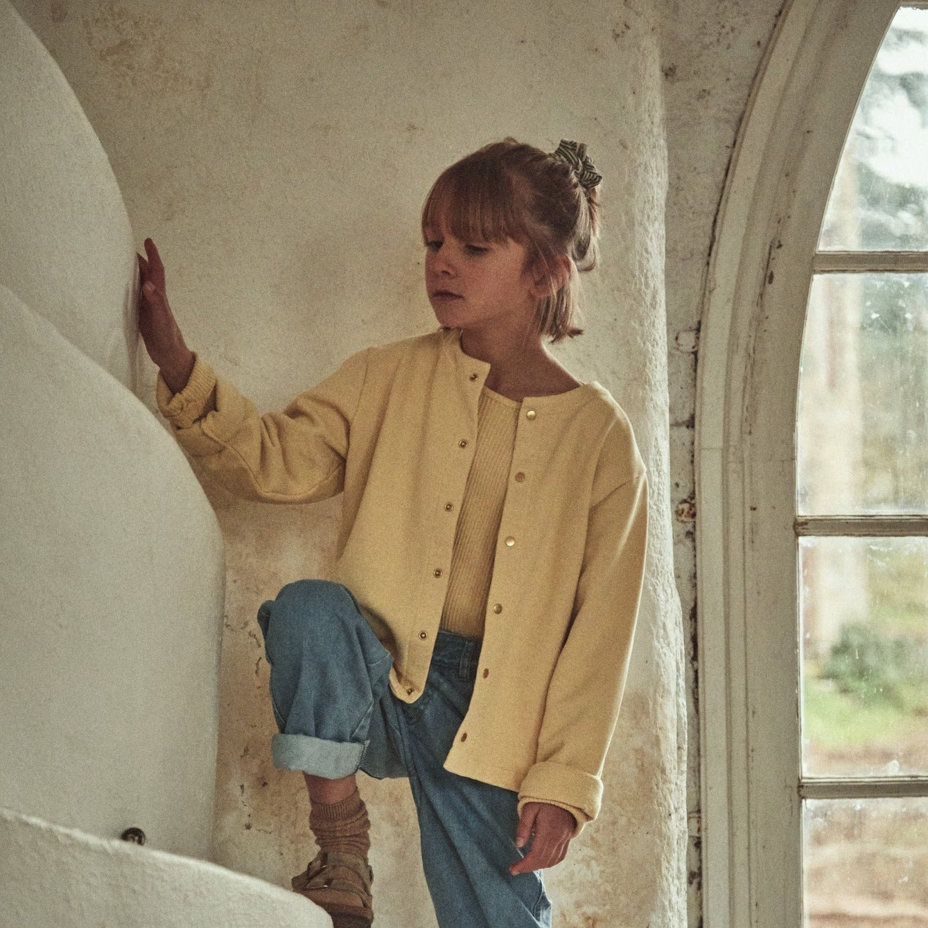 Poudre Organic CARDIGAN CAMOMILLE Sahara Sun