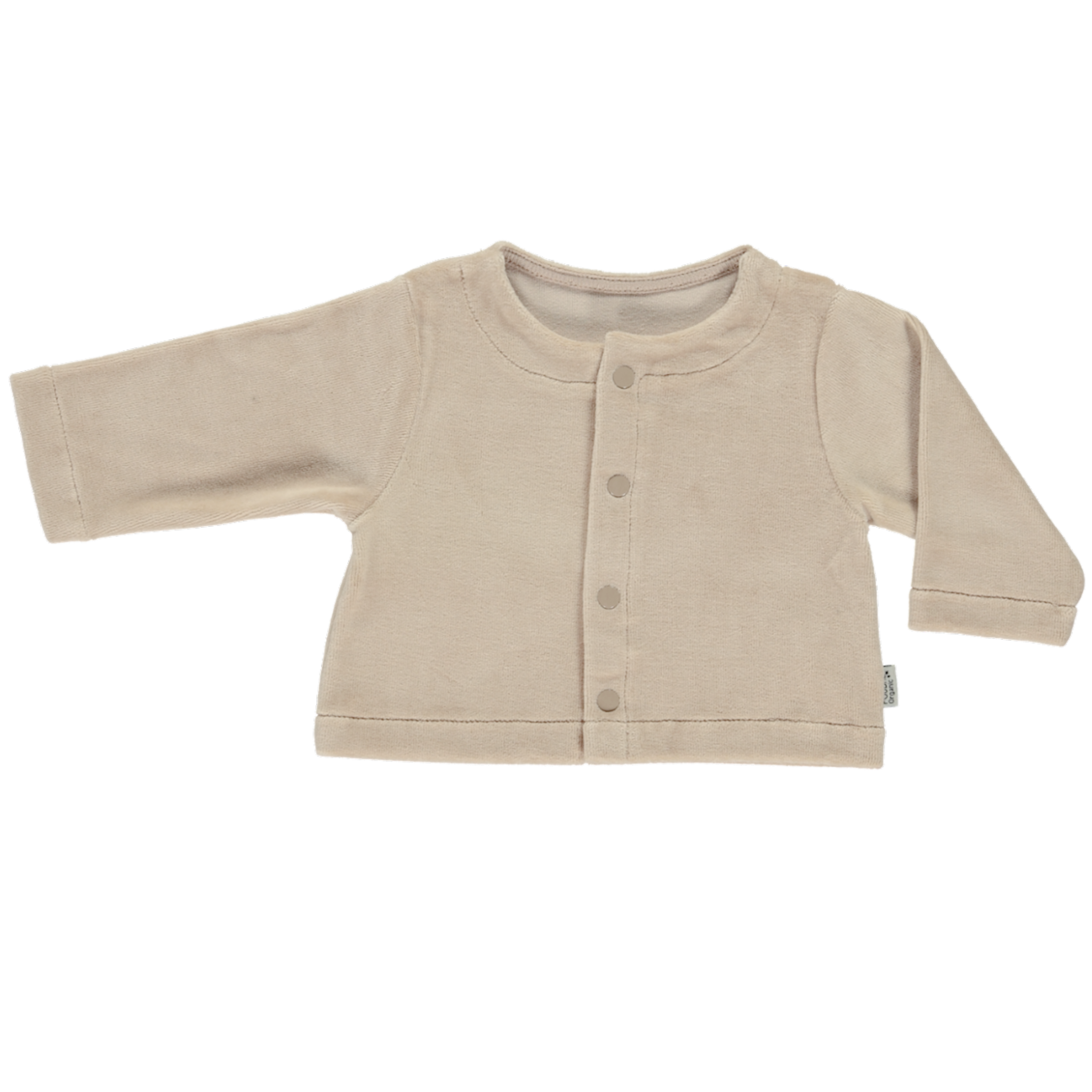 Poudre Organic CARDIGAN CAMOMILLE VELOURS Biscotti