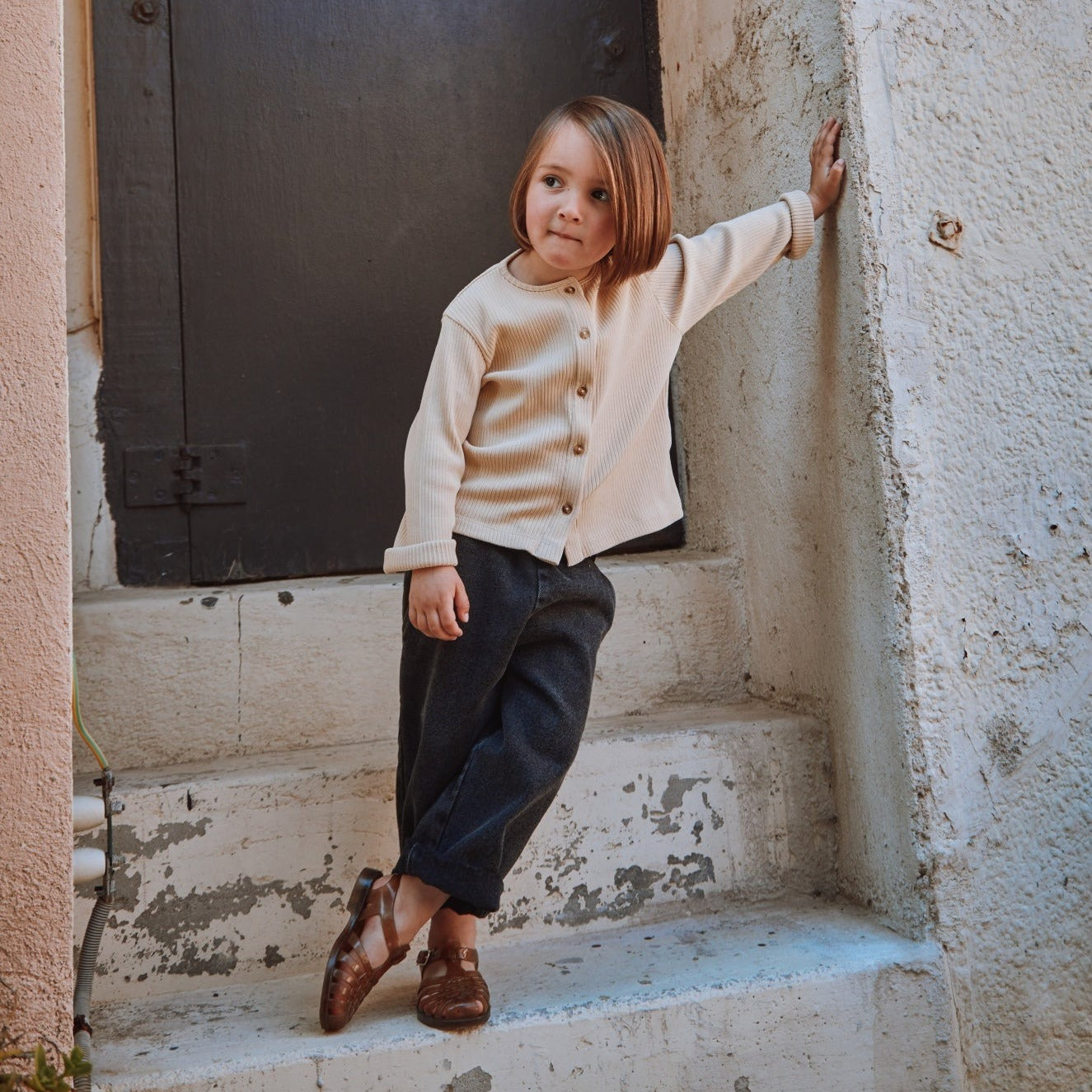 Poudre Organic CARDIGAN HELENIE Biscotti