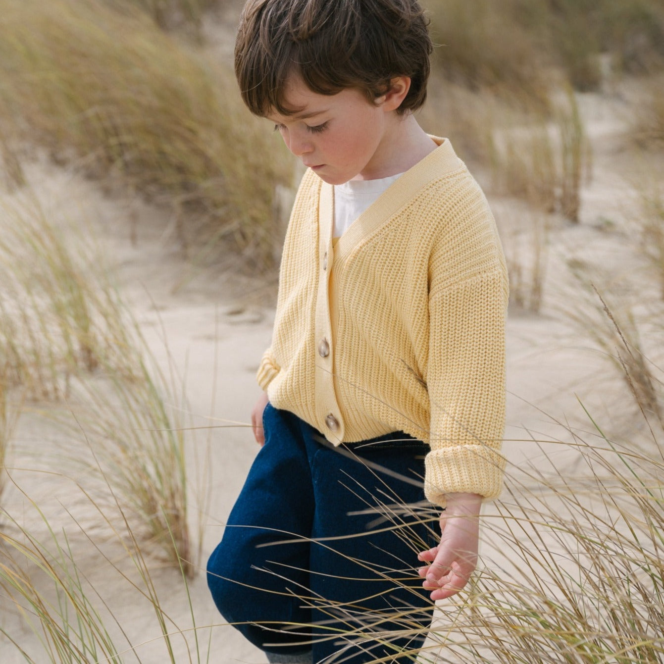 Poudre Organic CARDIGAN MATÉ Jaune Pastel