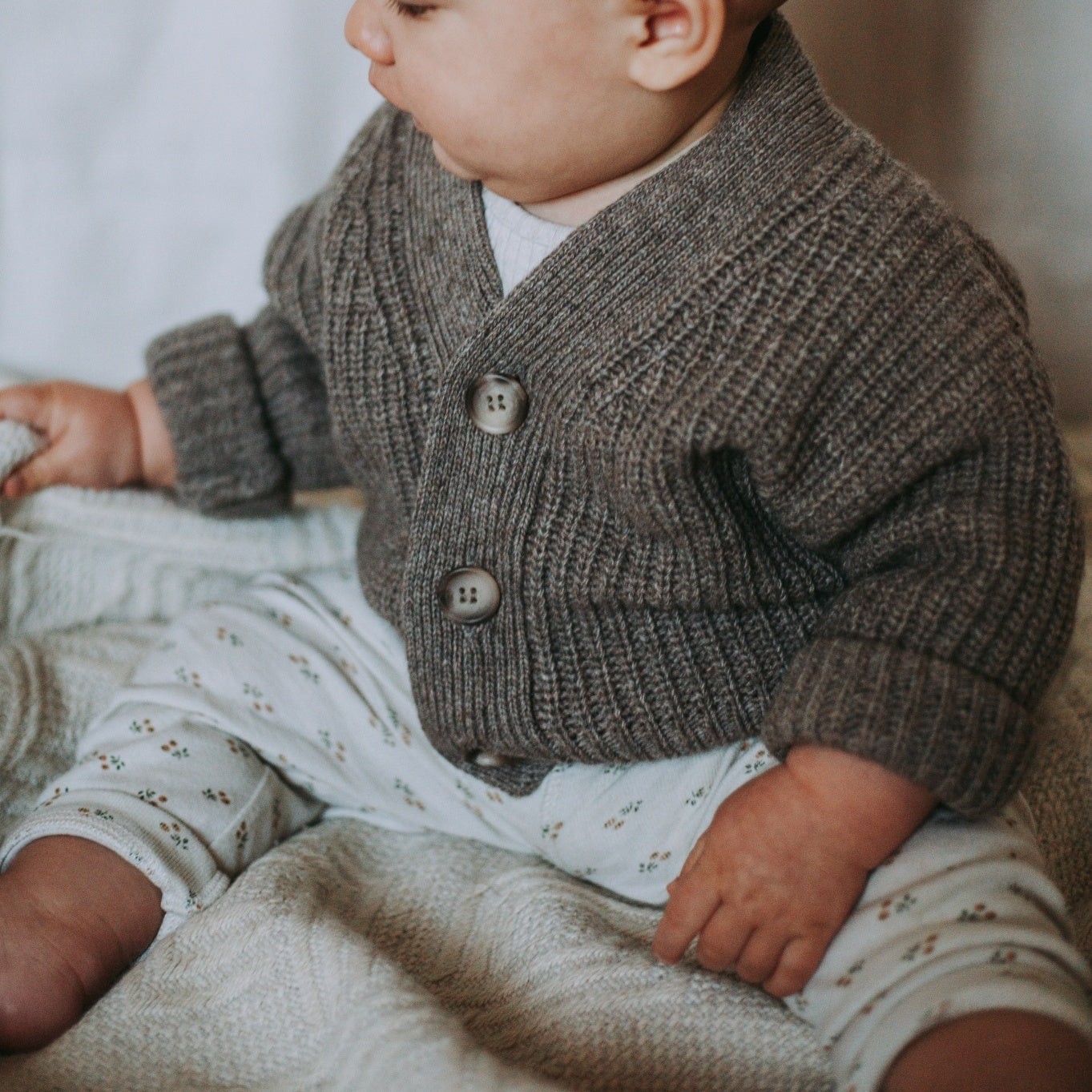 Poudre Organic CARDIGAN MATÉ LAINE Castor