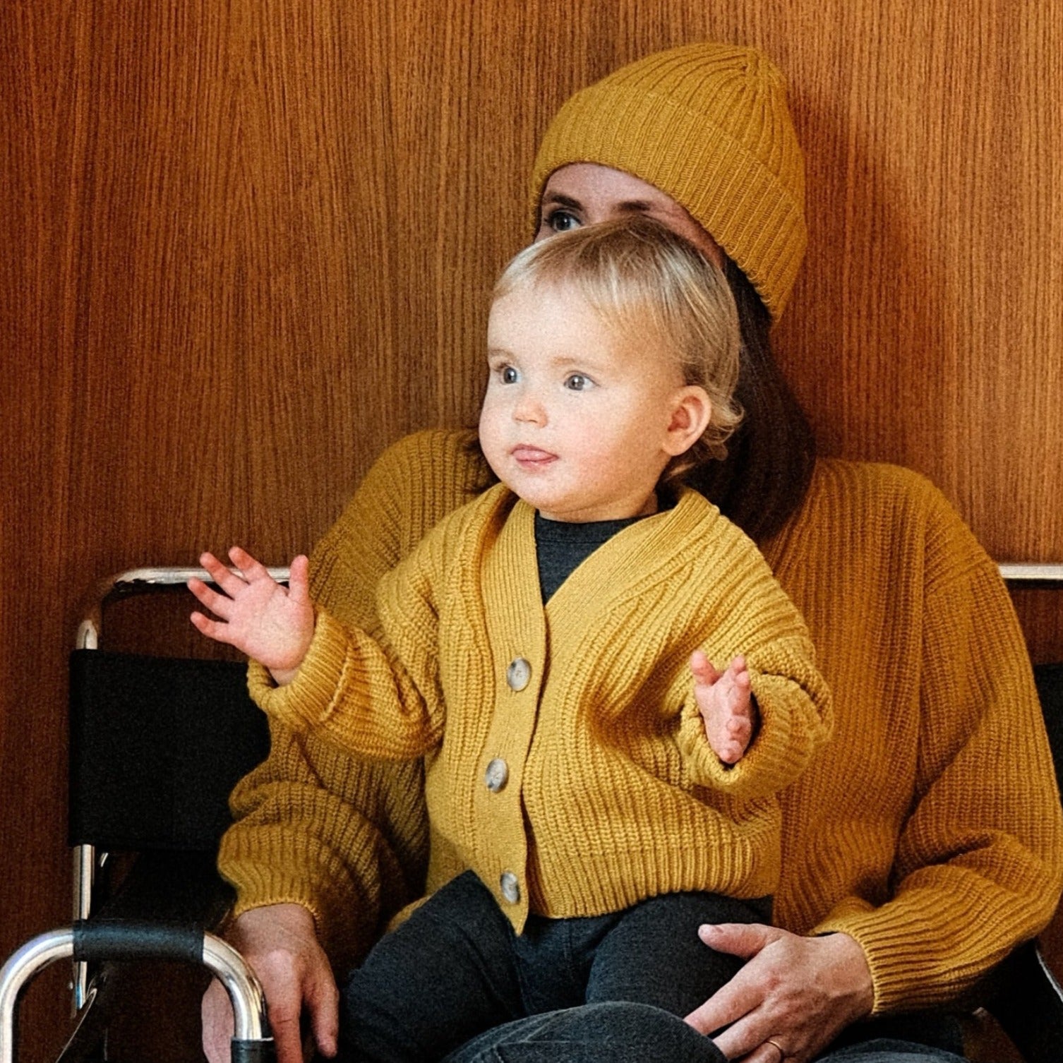 Poudre Organic CARDIGAN MATÉ LAINE Moutarde