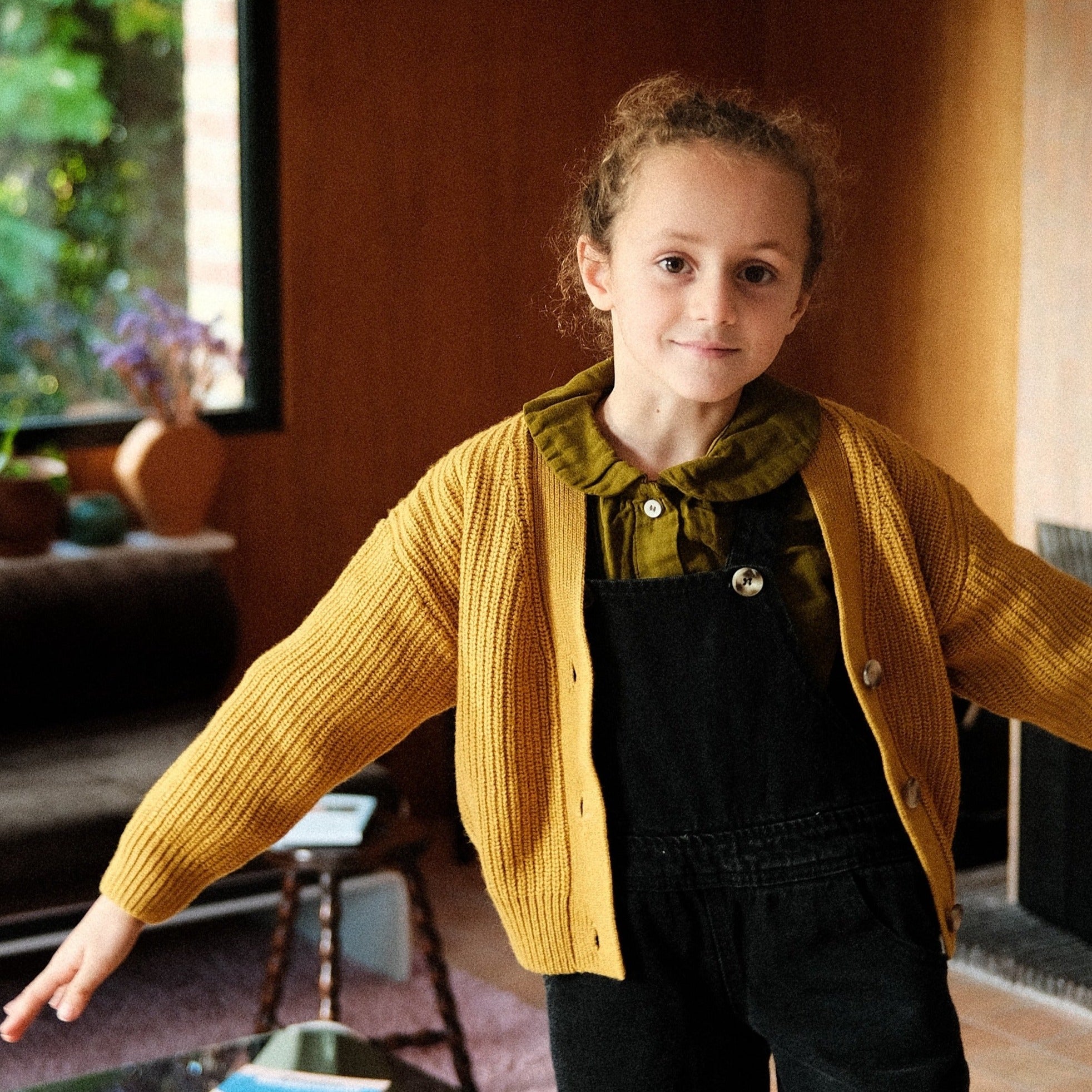 Poudre Organic CARDIGAN MATÉ LAINE Moutarde