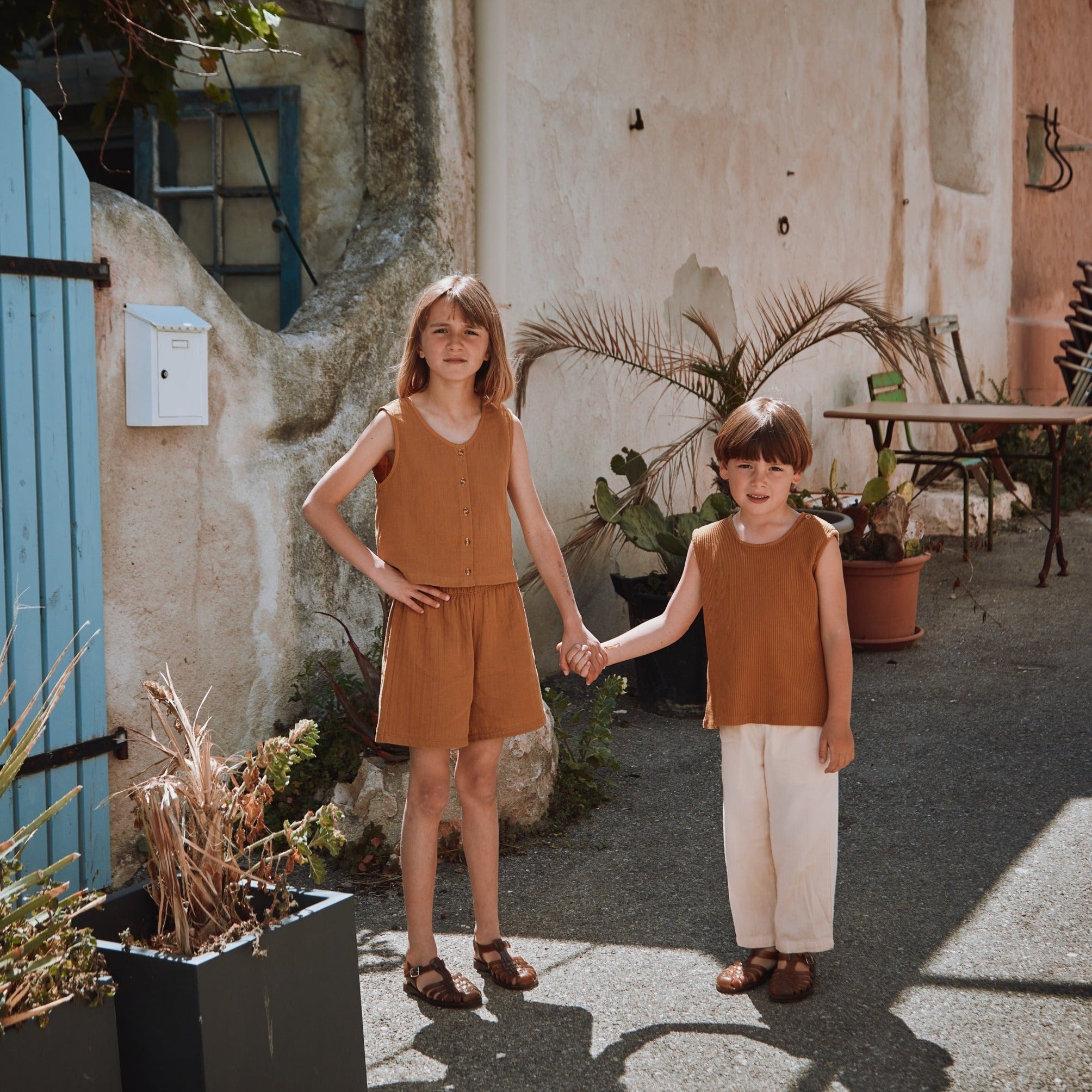 Poudre Organic DÉBARDEUR DILLE KIDS Bone Brown