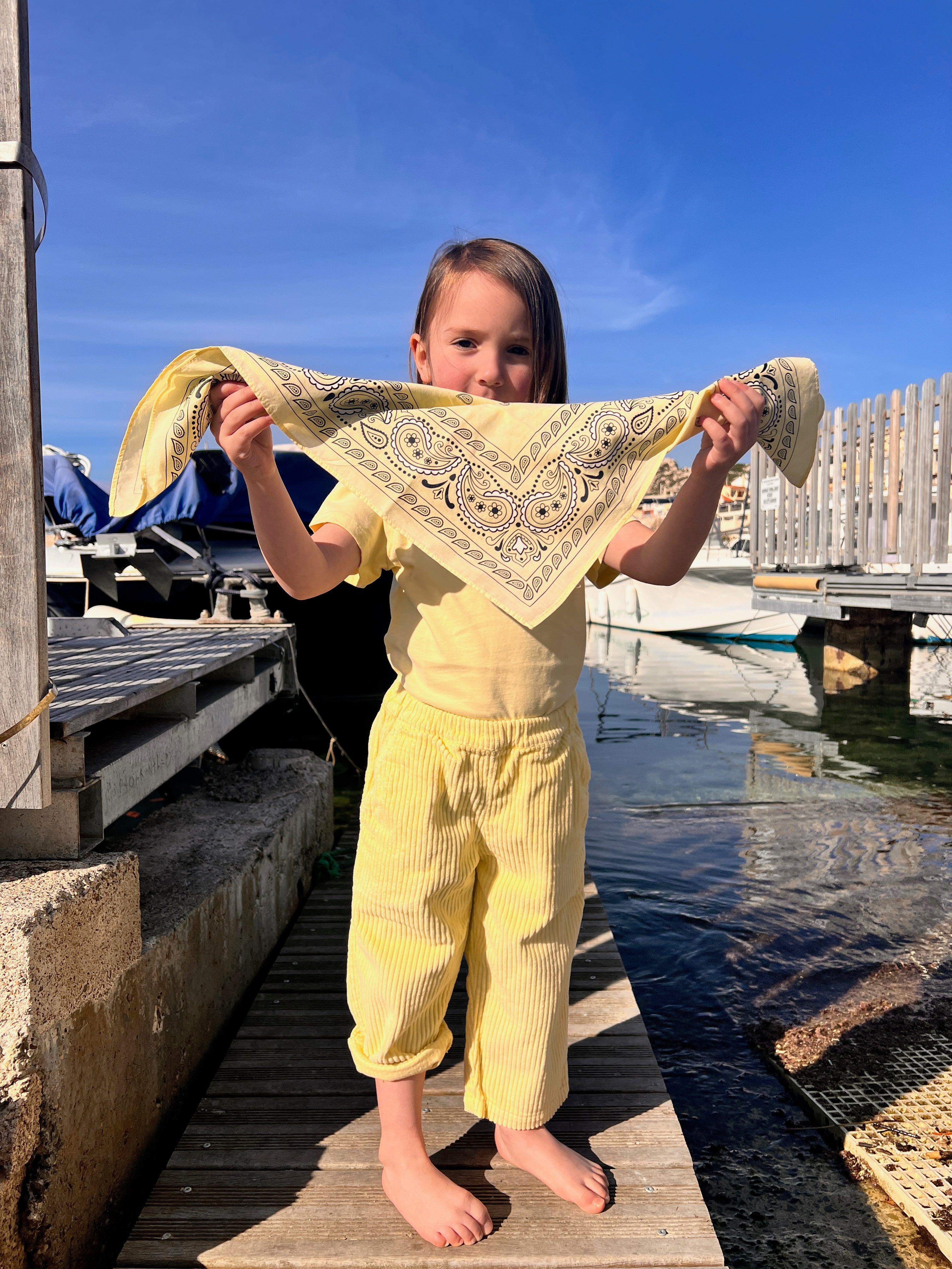 Poudre Organic FOULARD BANDANA Pastel Yellow