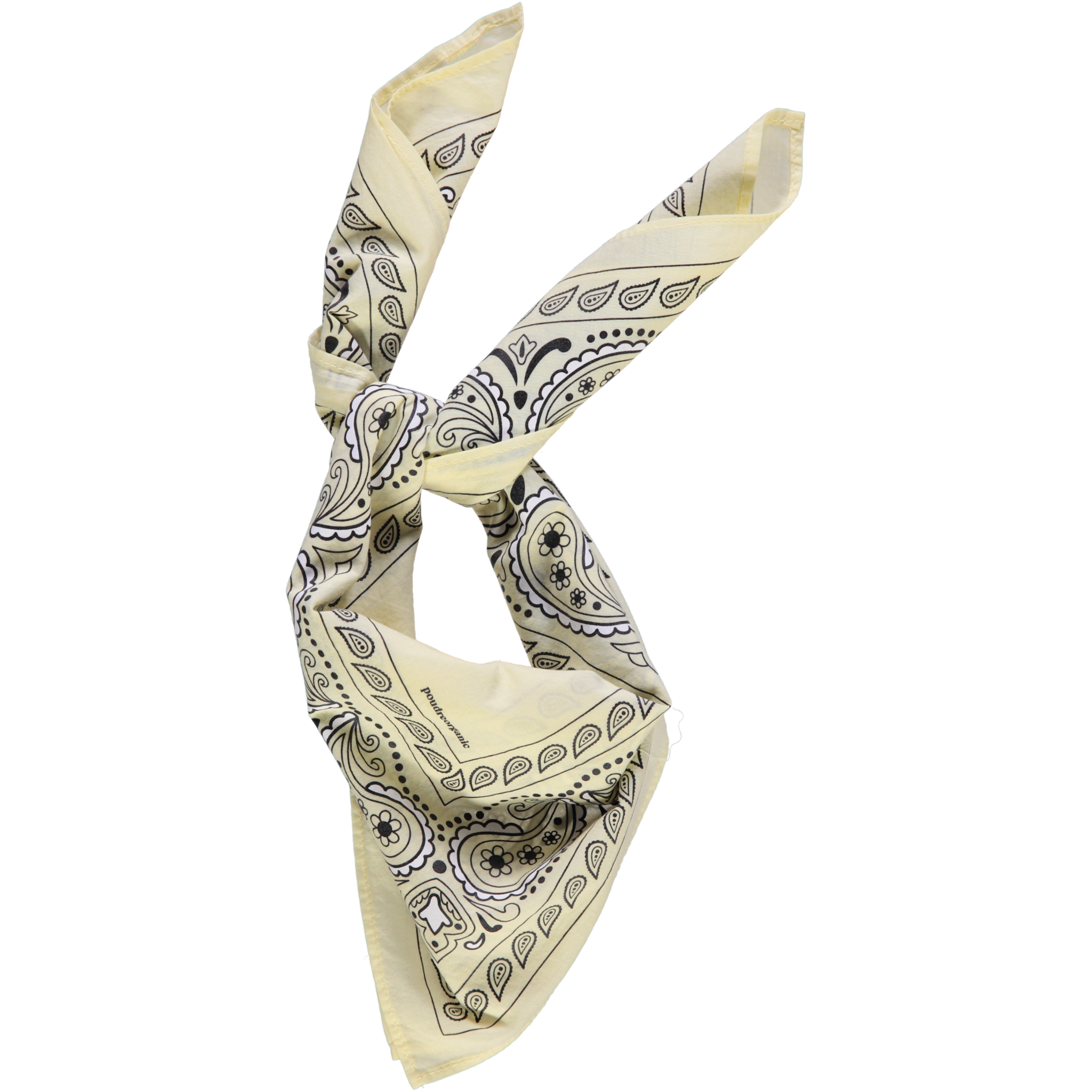 poudre organic FOULARD BANDANA Pastel Yellow
