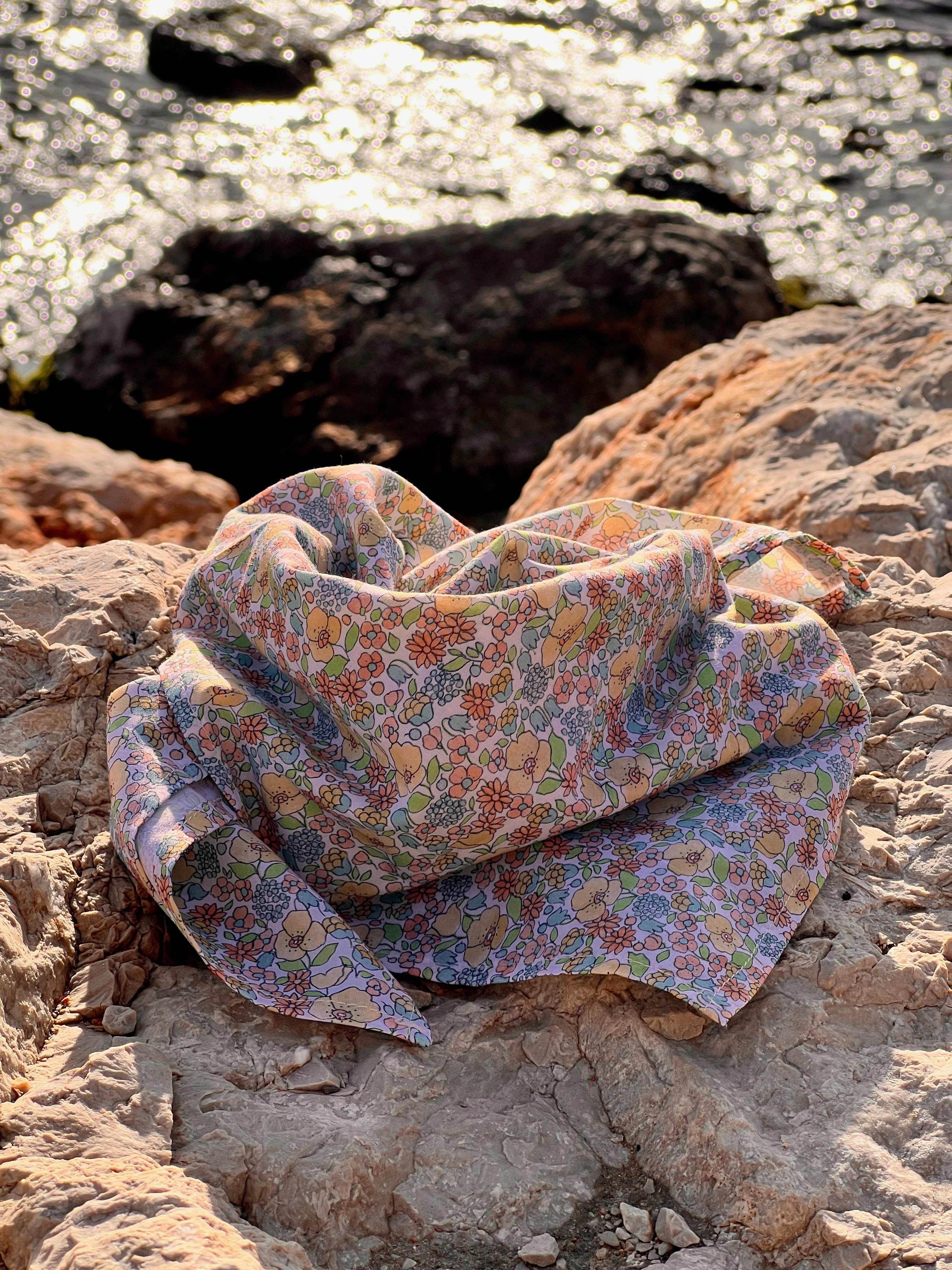 Poudre Organic FOULARD TOURNESOL Flowery Yellow