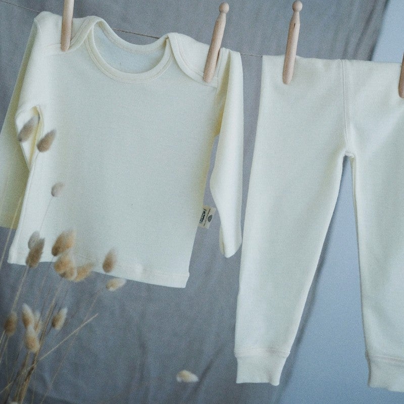 Poudre Organic LEGGINGS BASILIC MÉRINOS Naturel