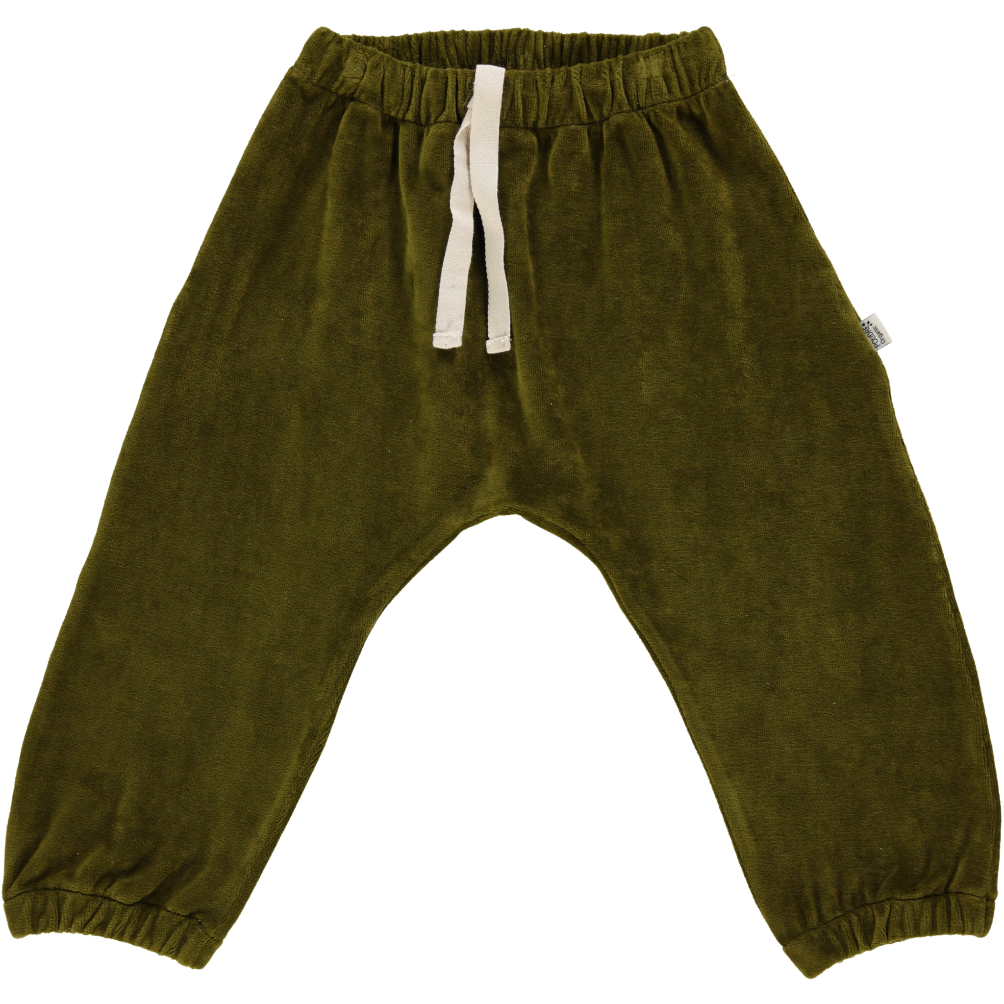 poudre organic PANTALON CANNELLE VELOURS Fir Green