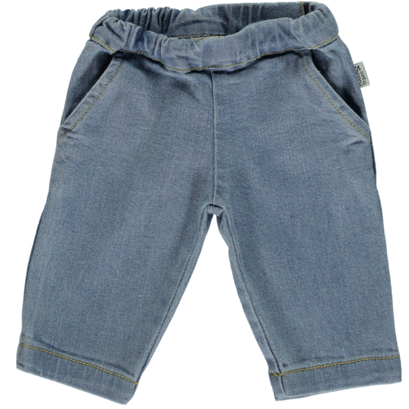 poudre organic PANTALON POMELOS Denim Blue