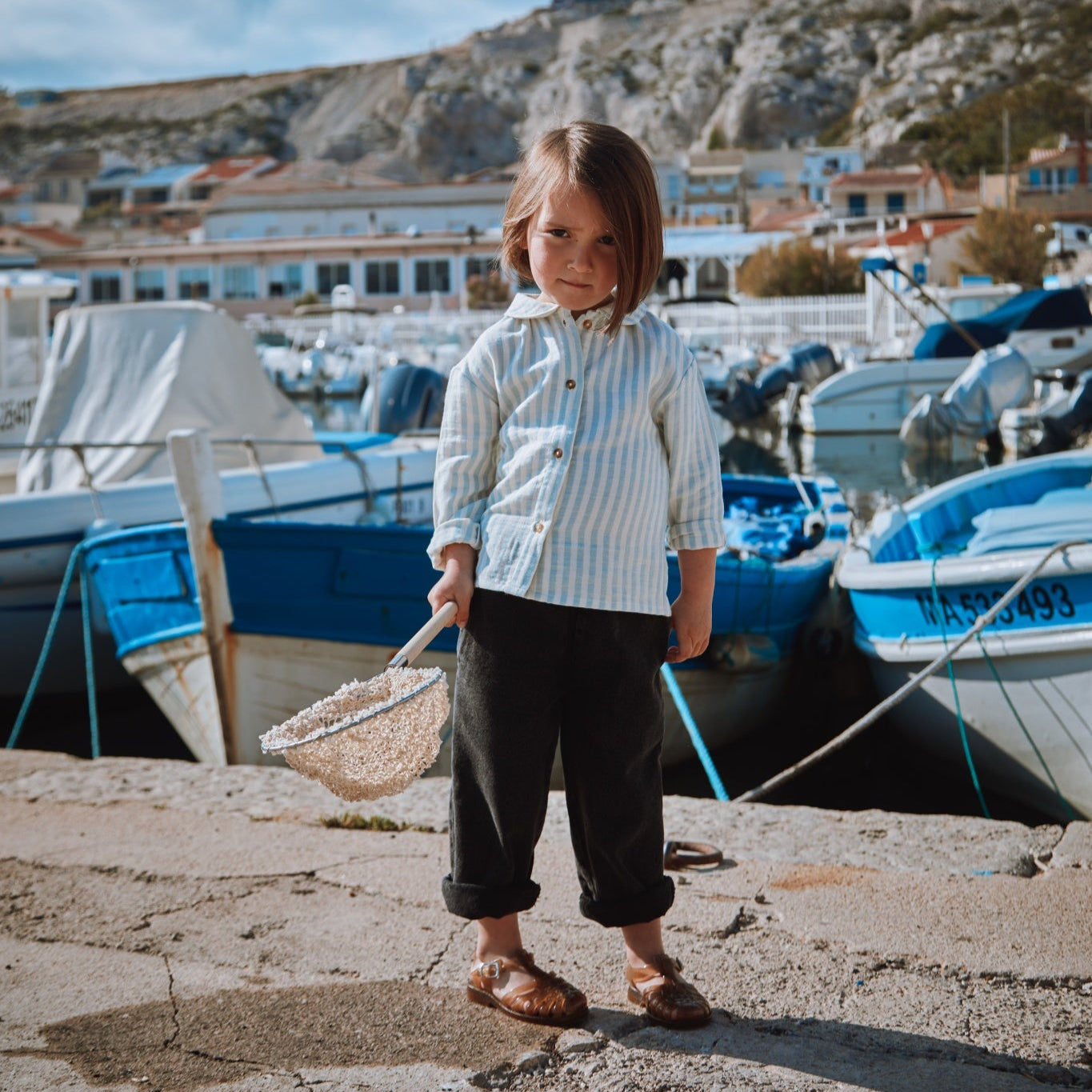 Poudre Organic PANTALON POMELOS Denim Noir