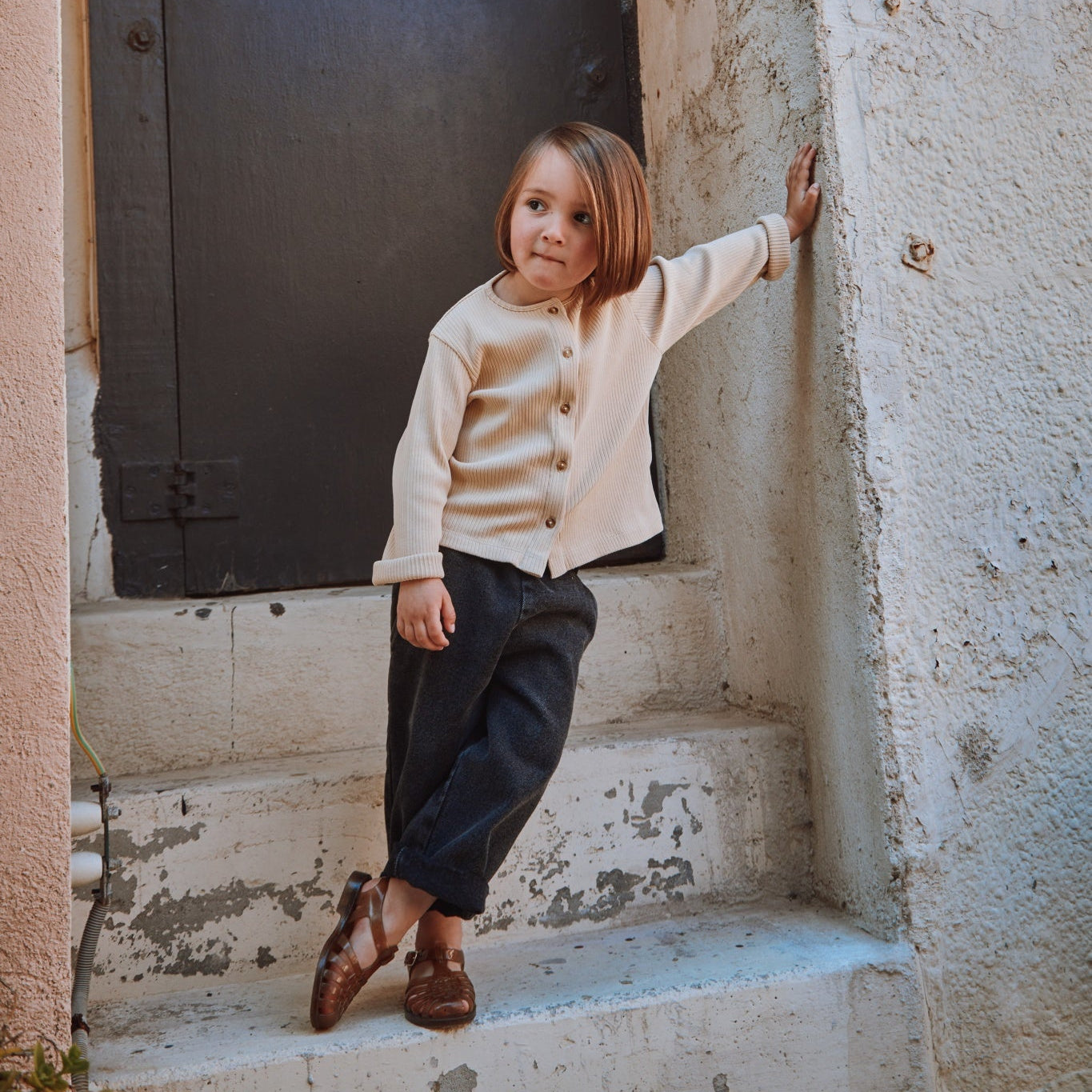 Poudre Organic PANTALON POMELOS Denim Noir