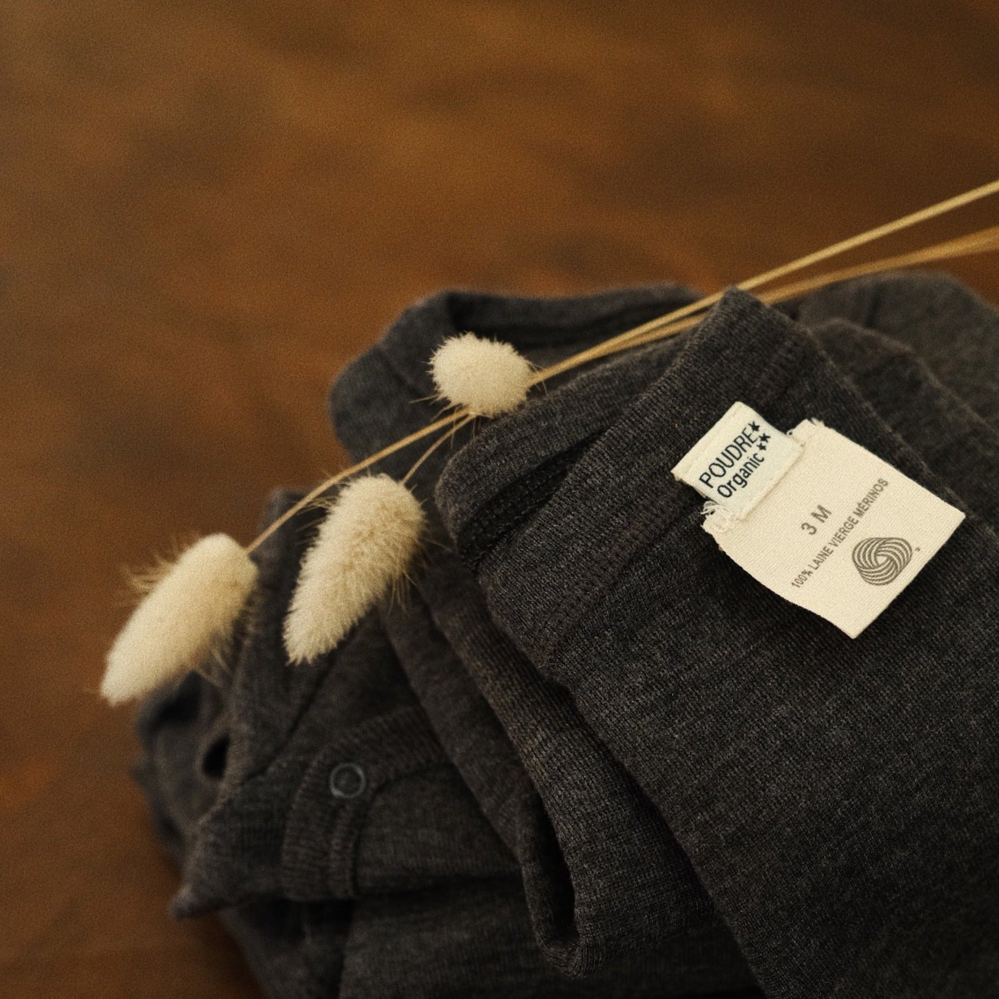 Poudre Organic PYJAMA ARMOISE MÉRINOS Gris Chiné