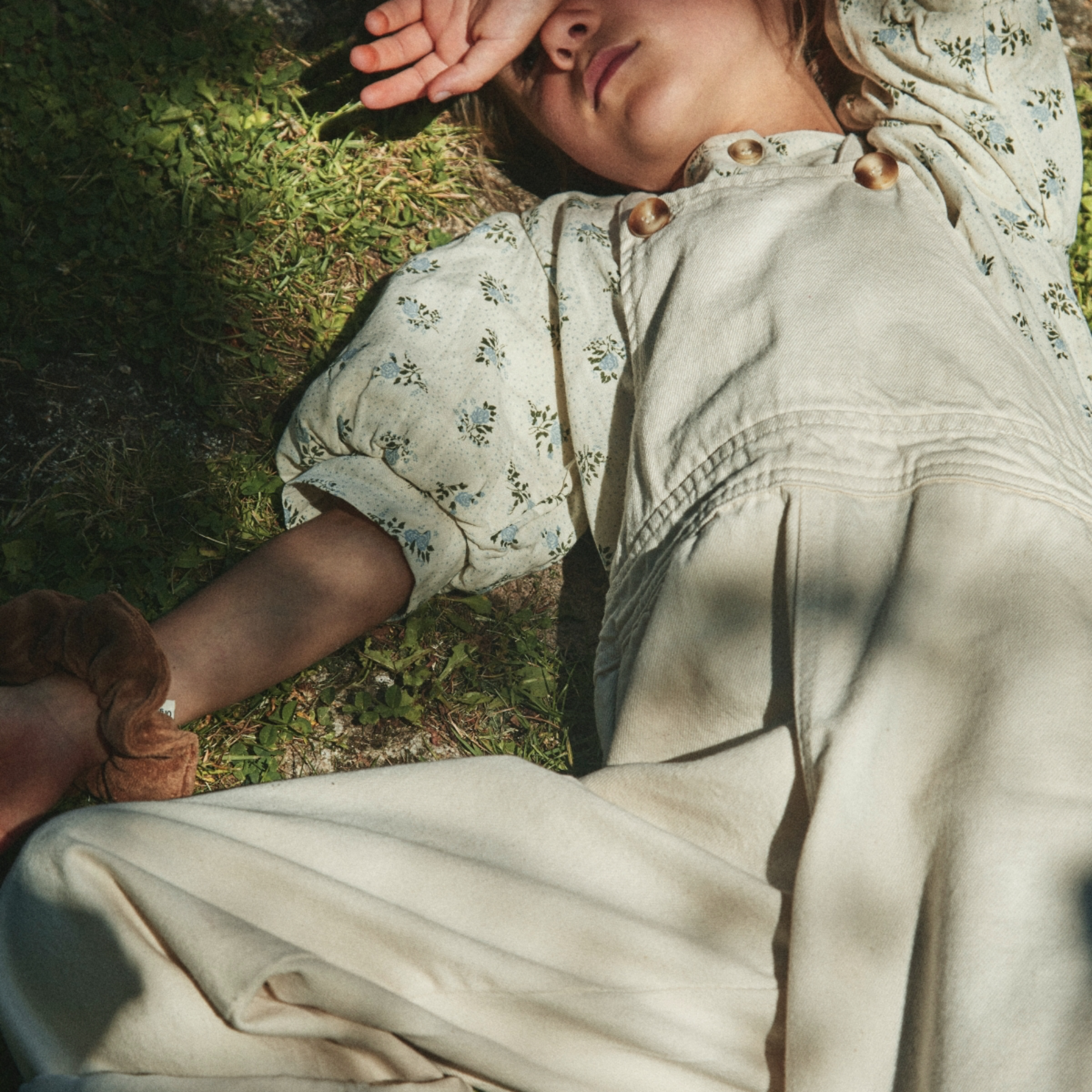 Poudre Organic SALOPETTE QUETSCHE Denim Écru