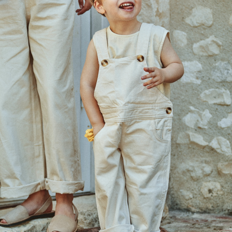 Poudre Organic SALOPETTE QUETSCHE Denim Écru