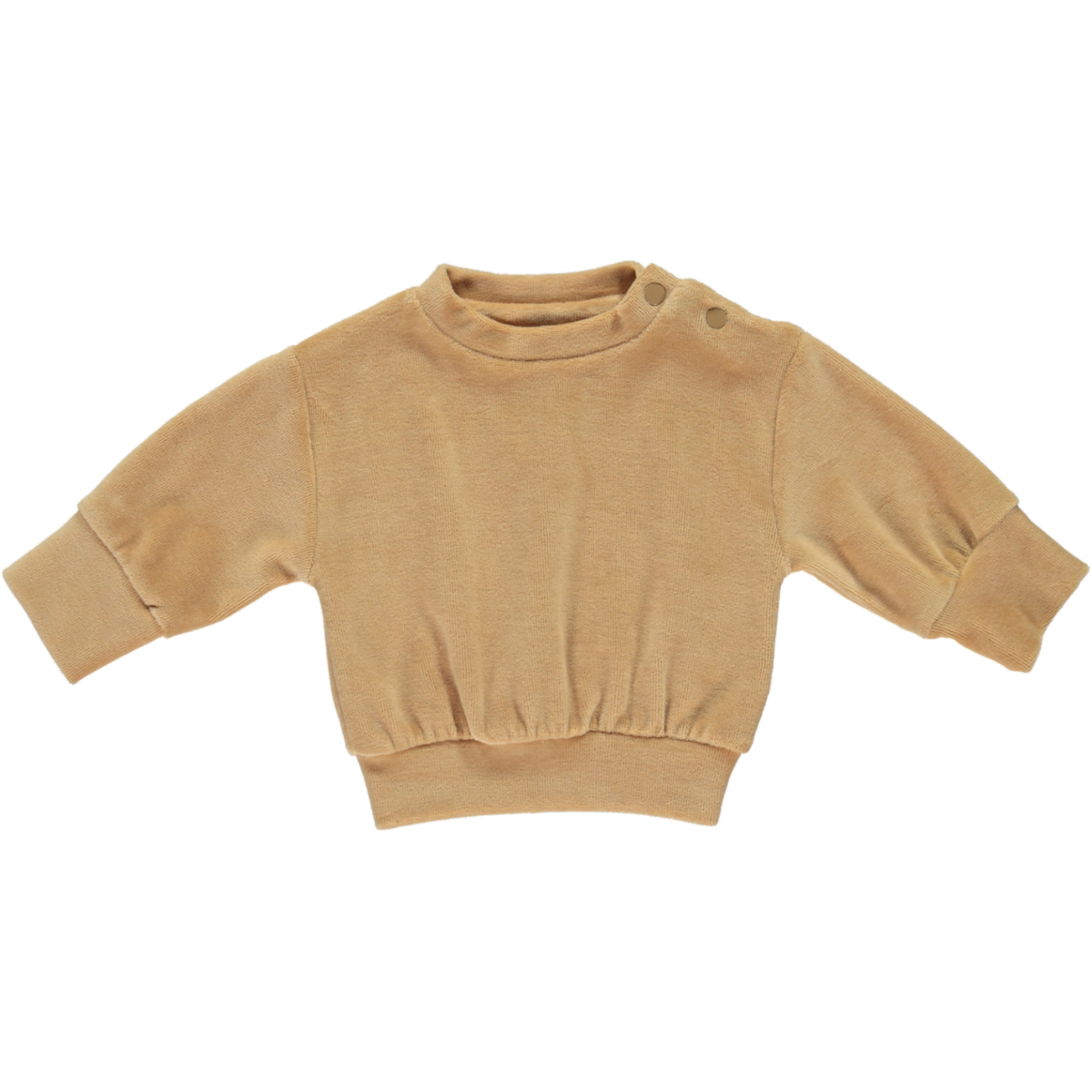 poudre organic SWEATSHIRT CASSANDRE VELOURS Tan