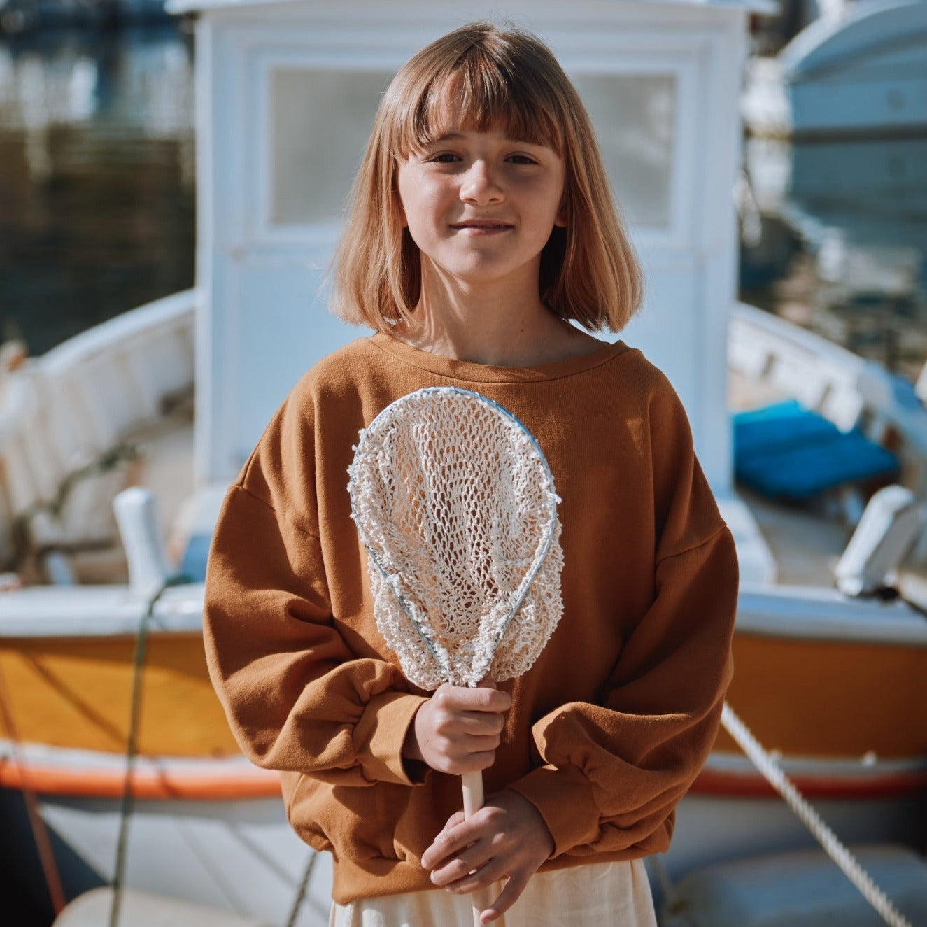 Poudre Organic SWEATSHIRT JOJOBA Bone Brown