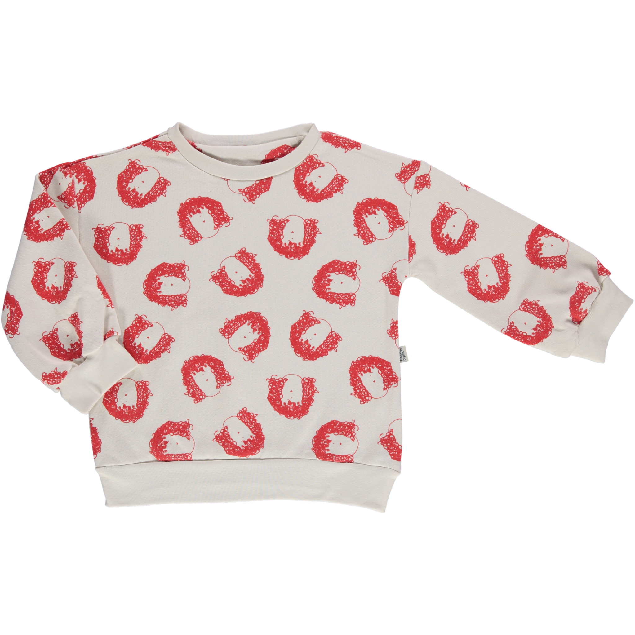 Poudre Organic SWEATSHIRT JOJOBA ERNESTO Rouge