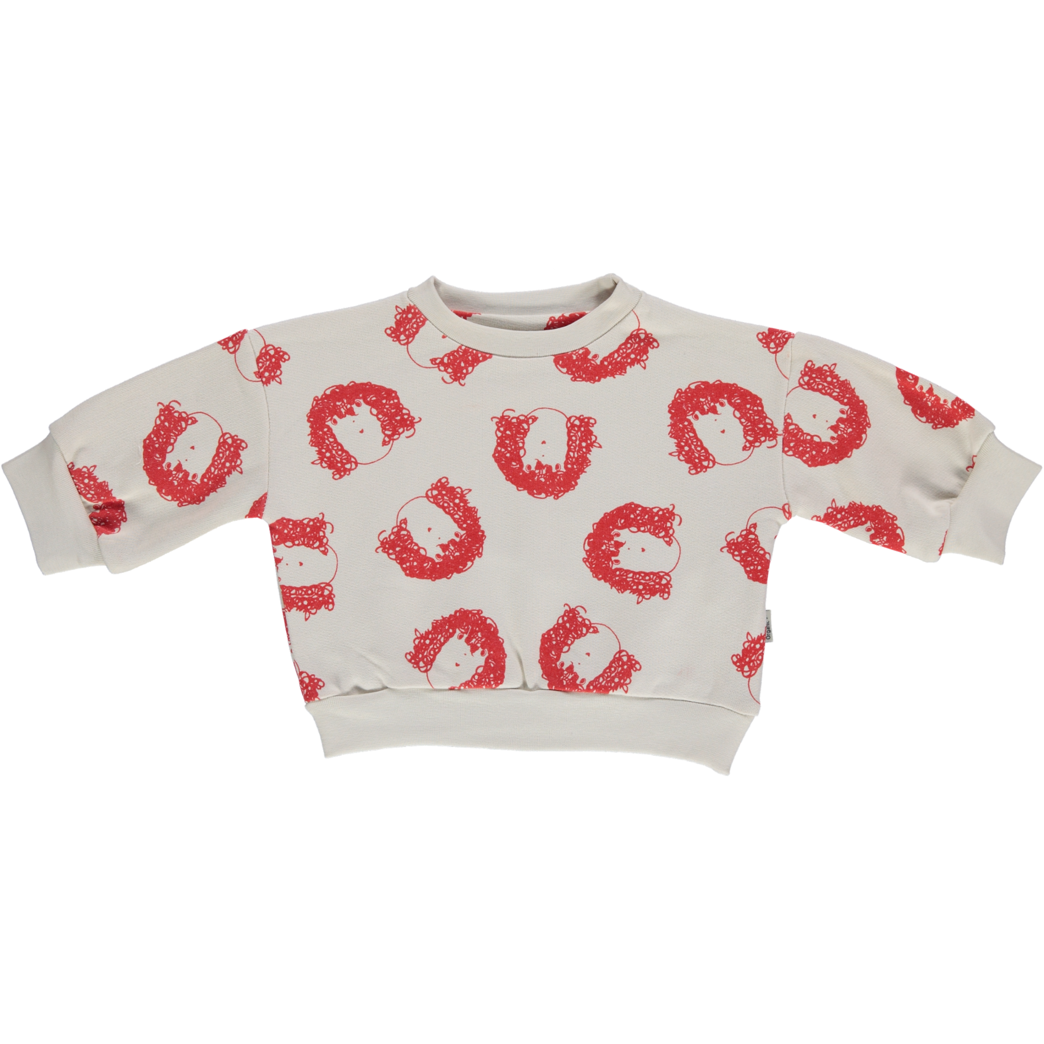 poudre organic SWEATSHIRT JOJOBA ERNESTO Rouge