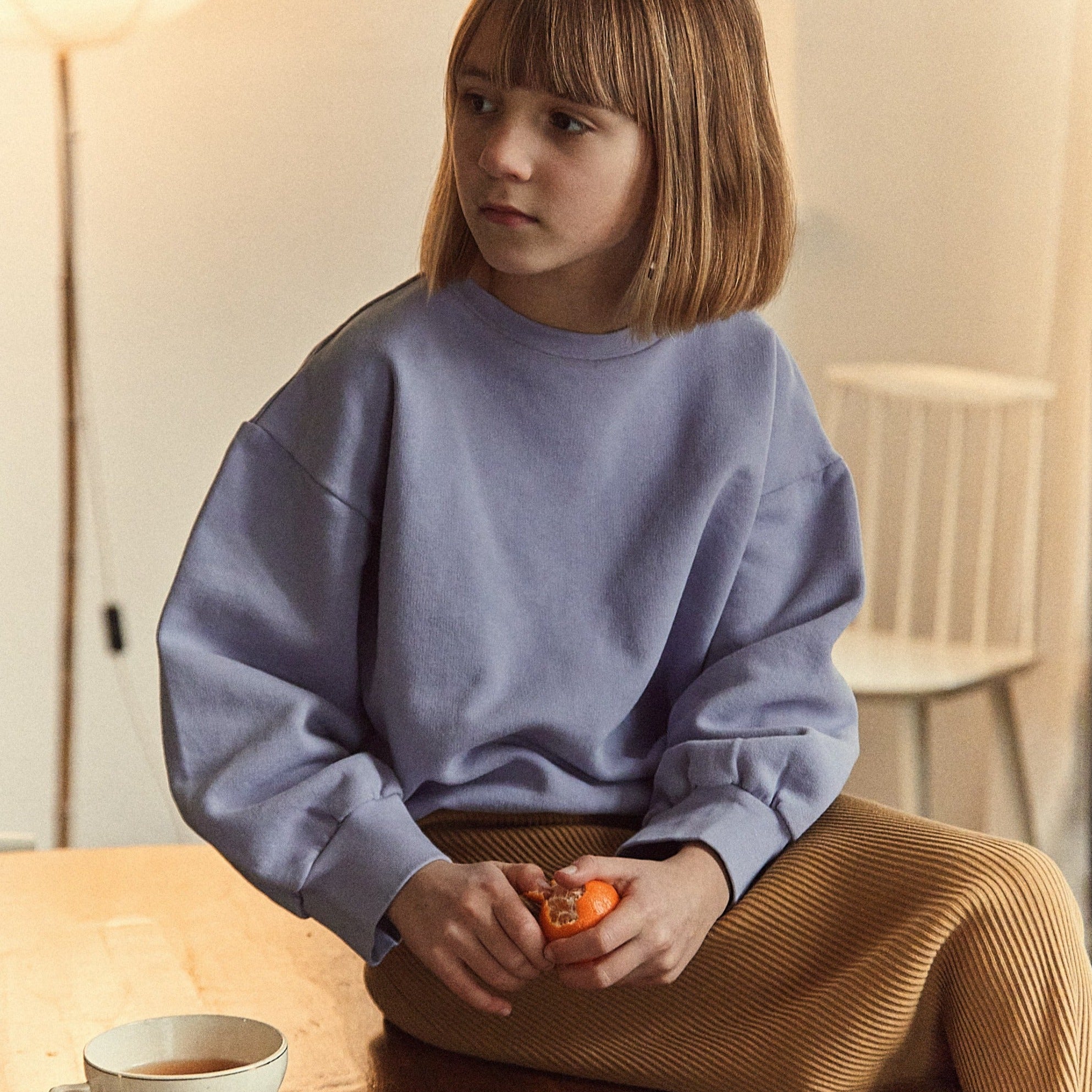 Poudre Organic SWEATSHIRT JOJOBA Lavender Aura
