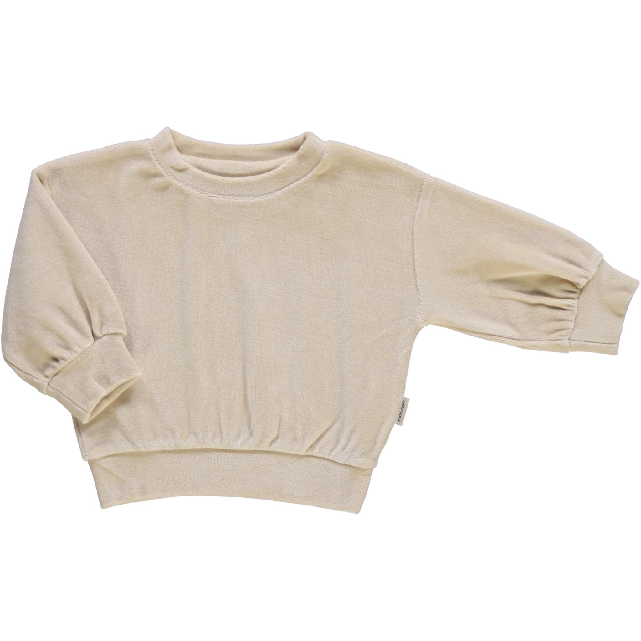 Poudre Organic SWEATSHIRT JOJOBA VELOURS Biscotti