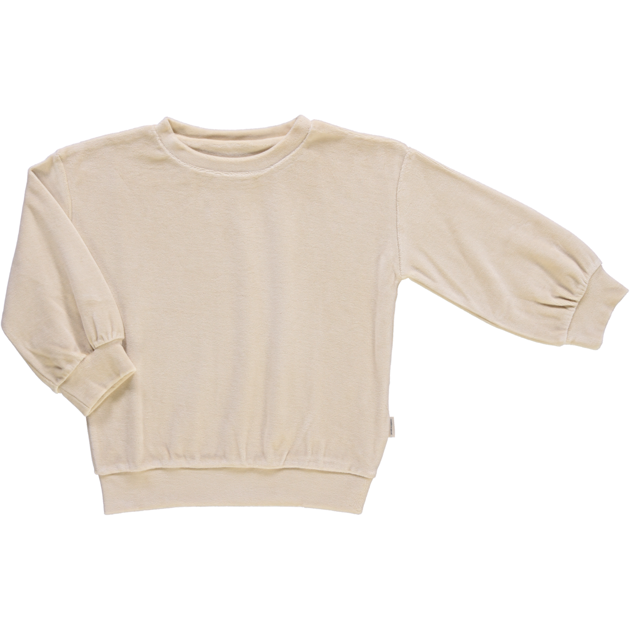 poudre organic SWEATSHIRT JOJOBA VELOURS Biscotti