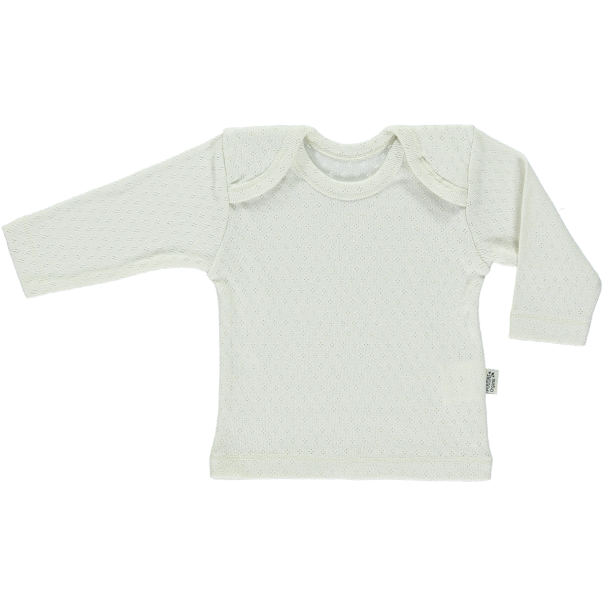 poudre organic T-SHIRT BEGONIA AJOURÉ Almond Milk