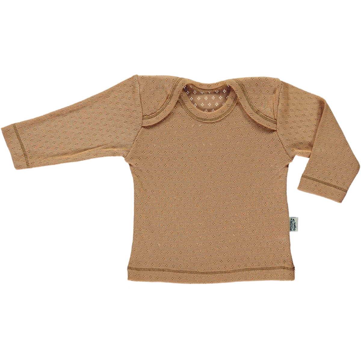 poudre organic T-SHIRT BEGONIA AJOURÉ Tan