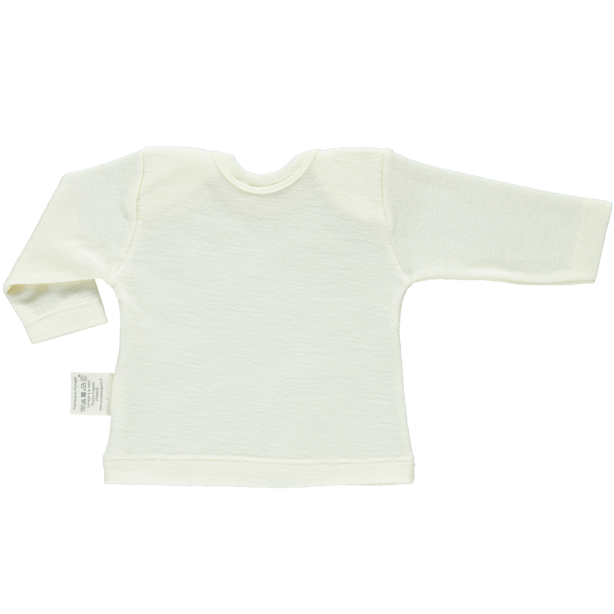 Poudre Organic T-SHIRT BEGONIA MÉRINOS Naturel