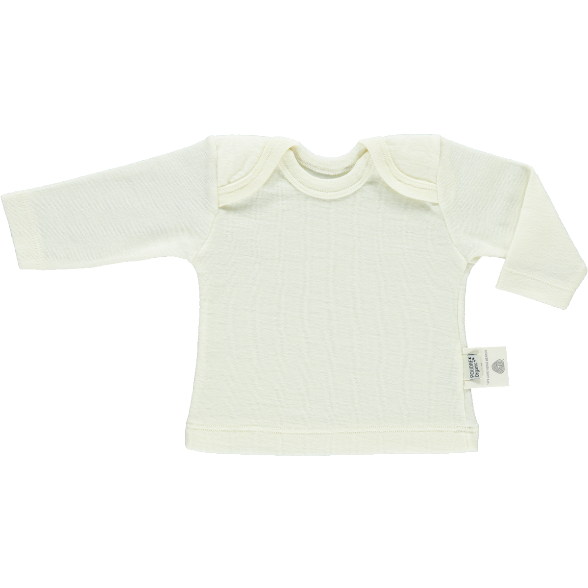 poudre organic T-SHIRT BEGONIA MÉRINOS Naturel