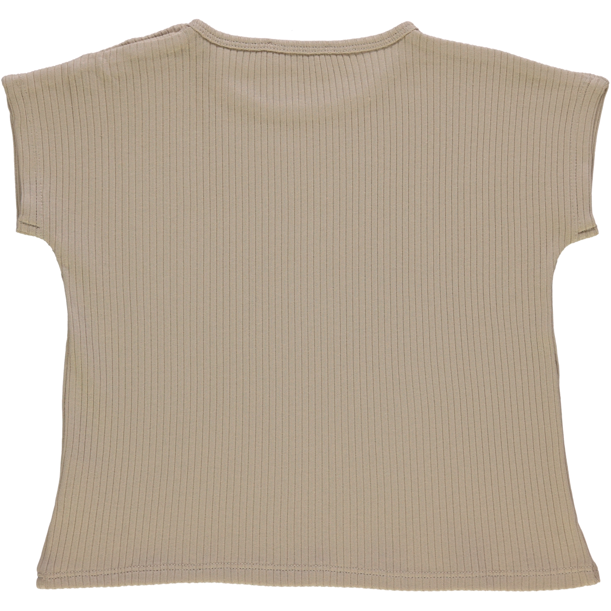 Poudre Organic T-SHIRT DIGITAL CÔTELÉ Olive Gray