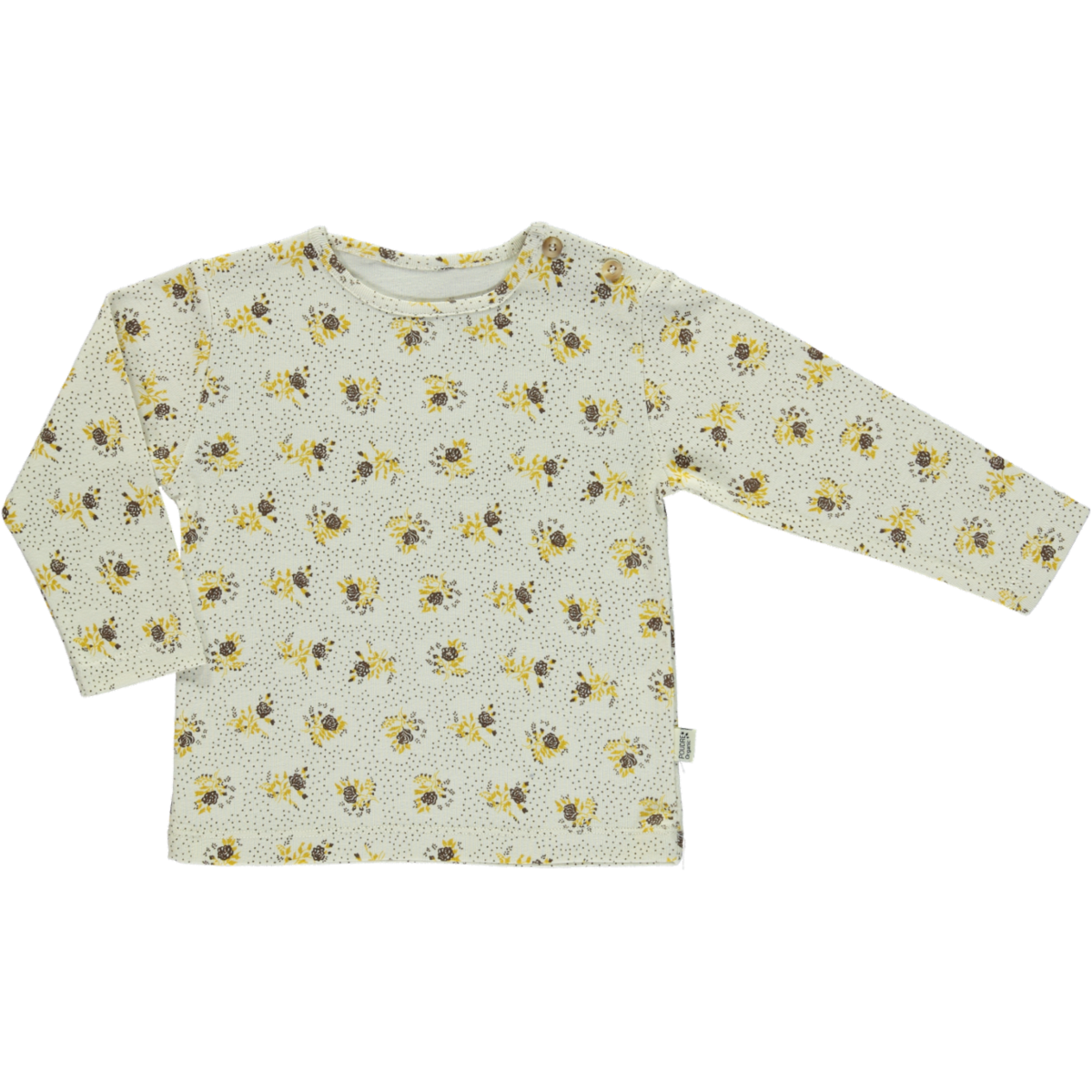 poudre organic T-SHIRT OLIVE Fleurs Honey