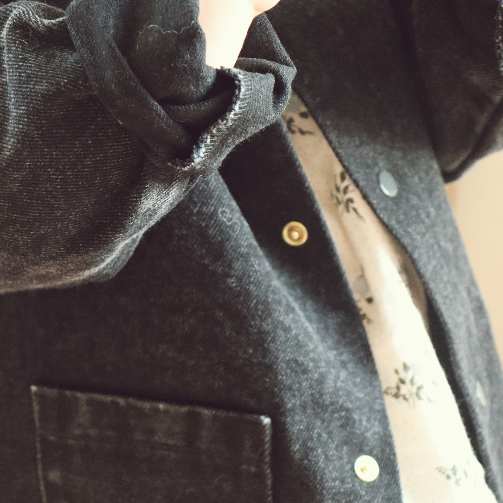 Poudre Organic VESTE MANIOC Denim Noir