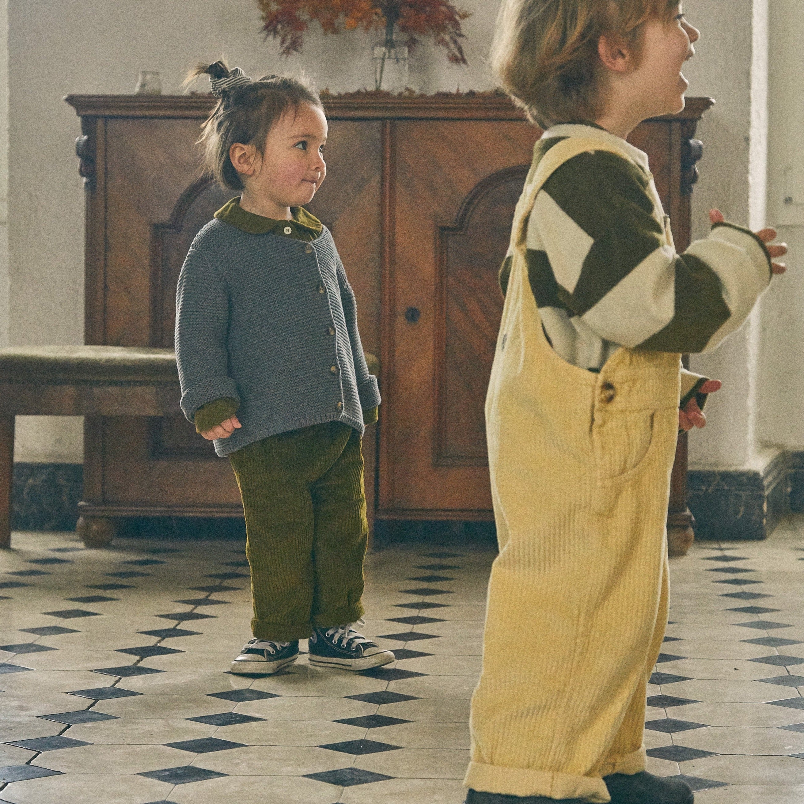 Poudre Organic SALOPETTE QUETSCHE VELOURS CÔTELÉ Sahara Sun