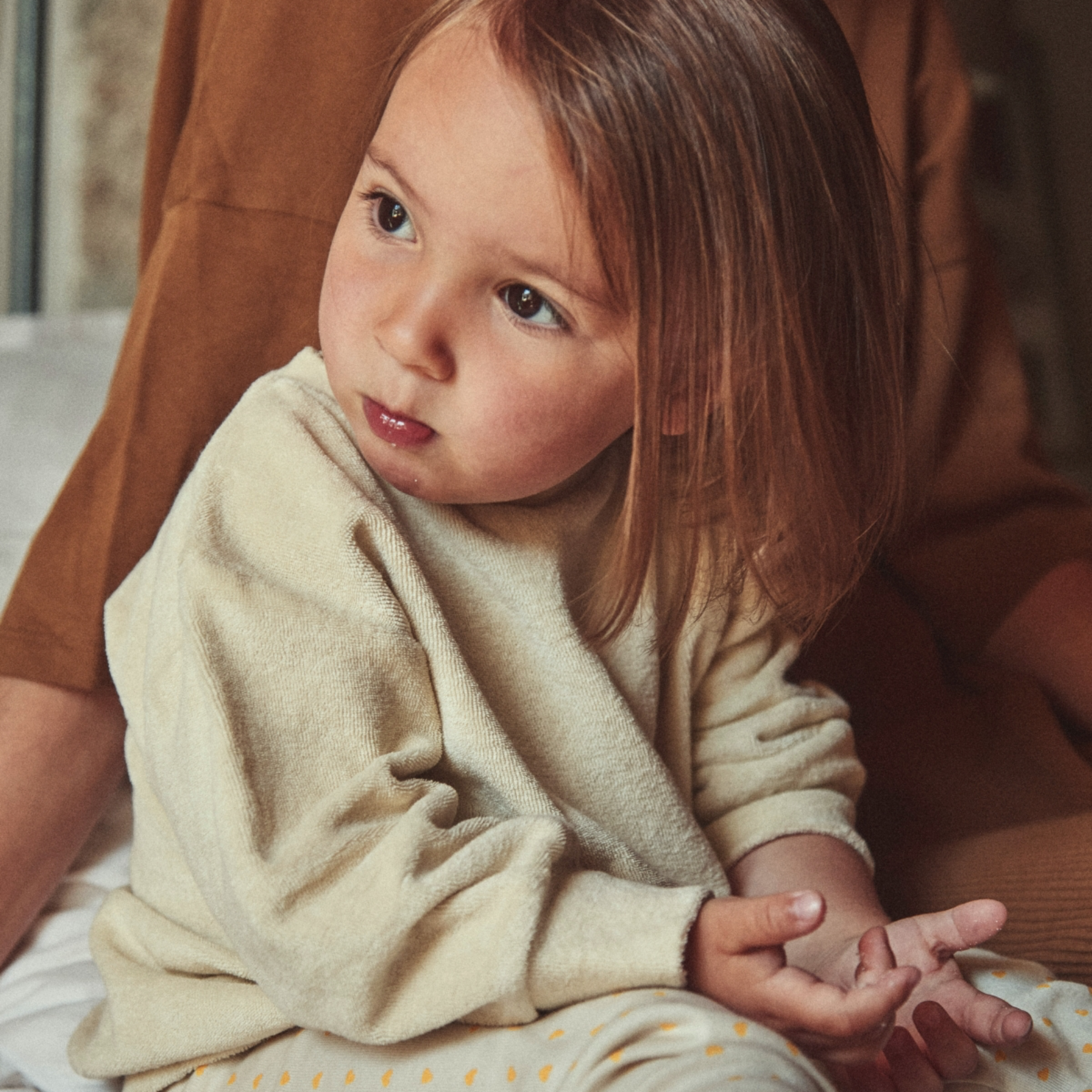 Poudre Organic SWEATSHIRT CASSANDRE ÉPONGE Almond Milk
