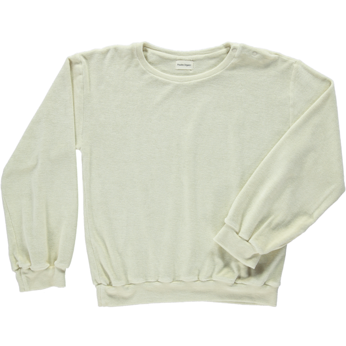poudre organic SWEATSHIRT CASSANDRE ÉPONGE Almond Milk